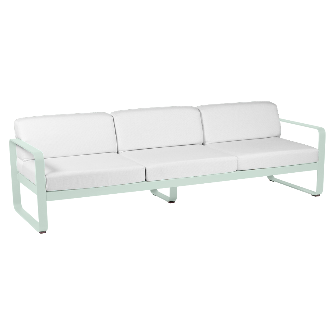 Canapé Bellevie 3 places avec Coussin Blanc grisé inclus