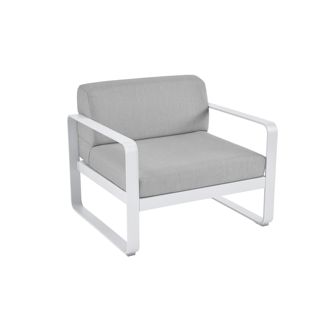 Fauteuil club Bellevie avec Coussin Gris flanelle inclus