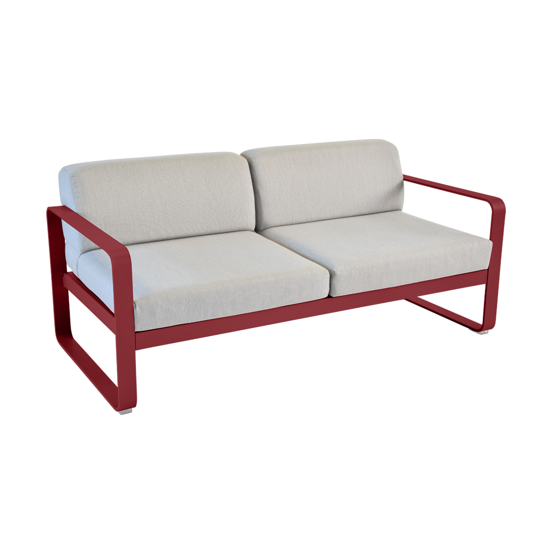Canapé Bellevie 2 places avec Coussin Gris flanelle inclus