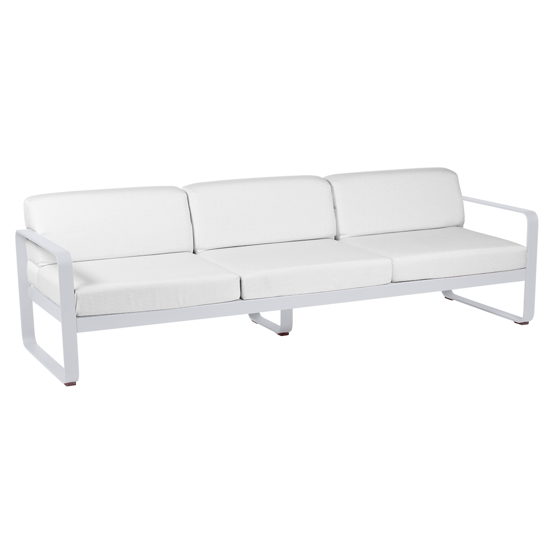 Canapé Bellevie 3 places avec Coussin Blanc grisé inclus