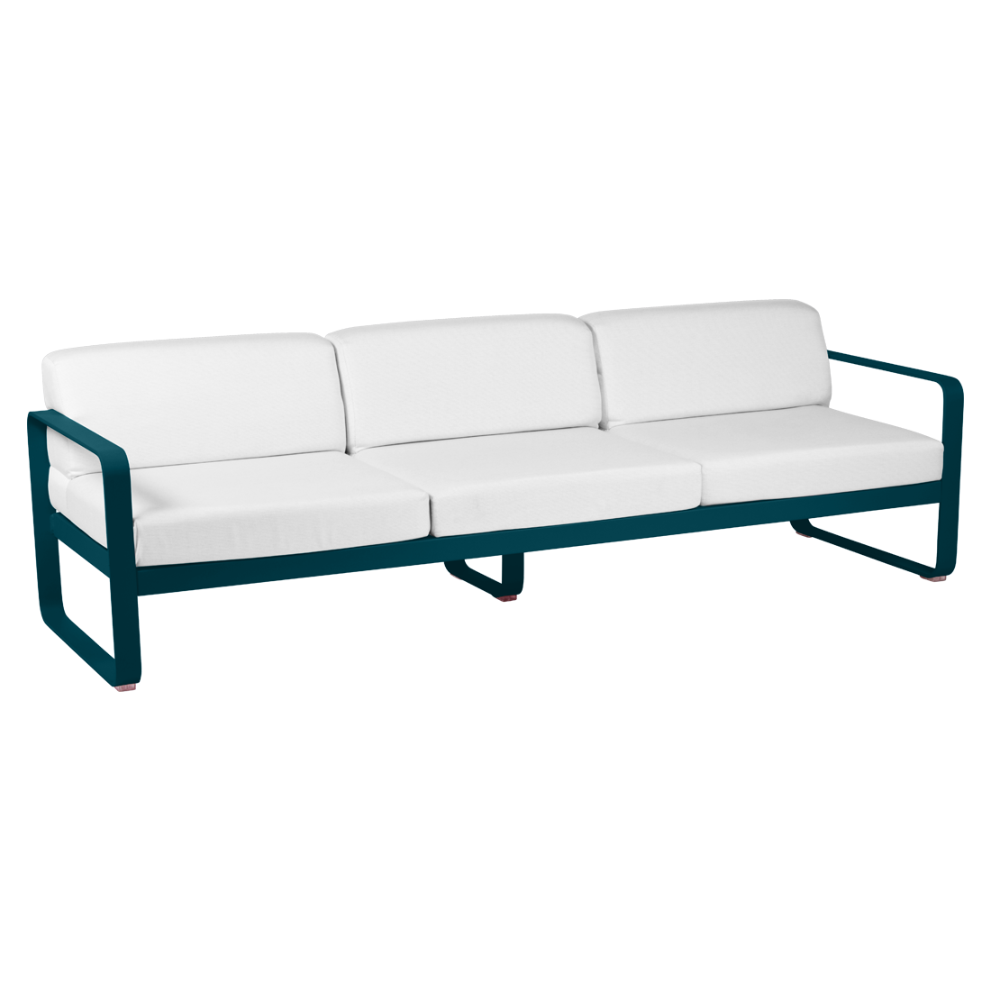 Canapé Bellevie 3 places avec Coussin Blanc grisé inclus