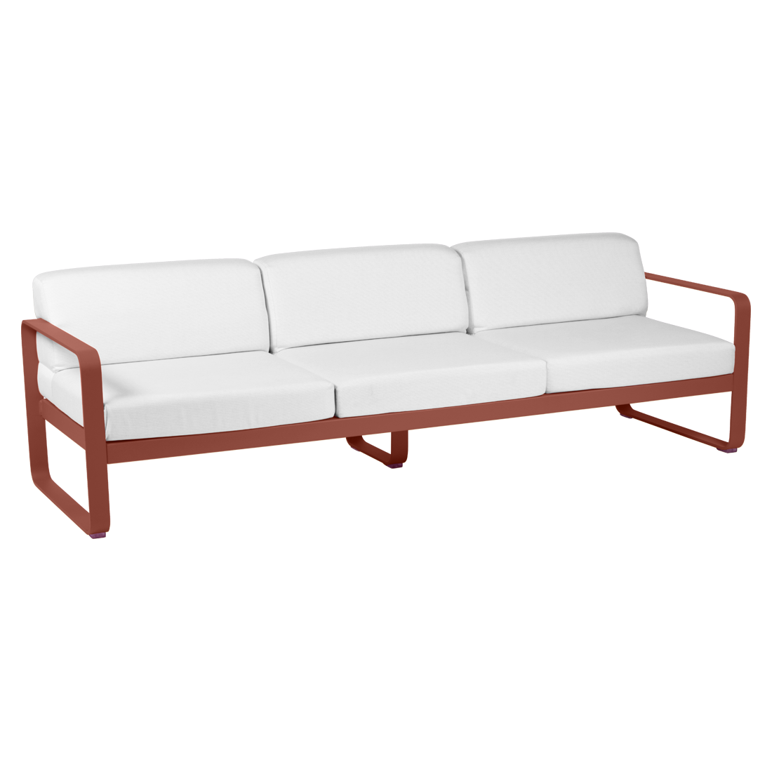 Canapé Bellevie 3 places avec Coussin Blanc grisé inclus