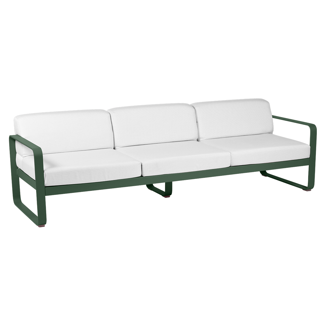 Canapé Bellevie 3 places avec Coussin Blanc grisé inclus