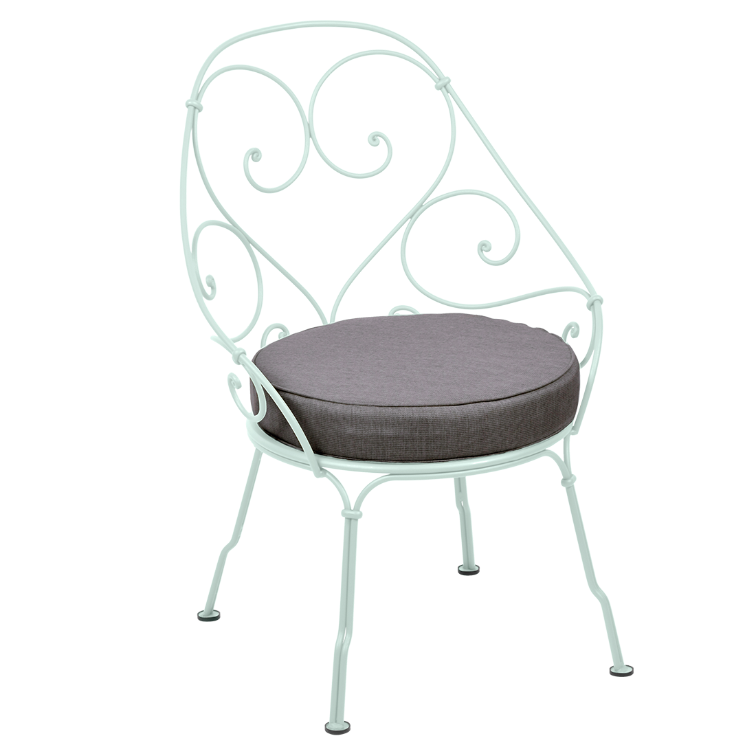 Fauteuil Cabriolet 1900 avec Coussin A3-gris graphite inclus