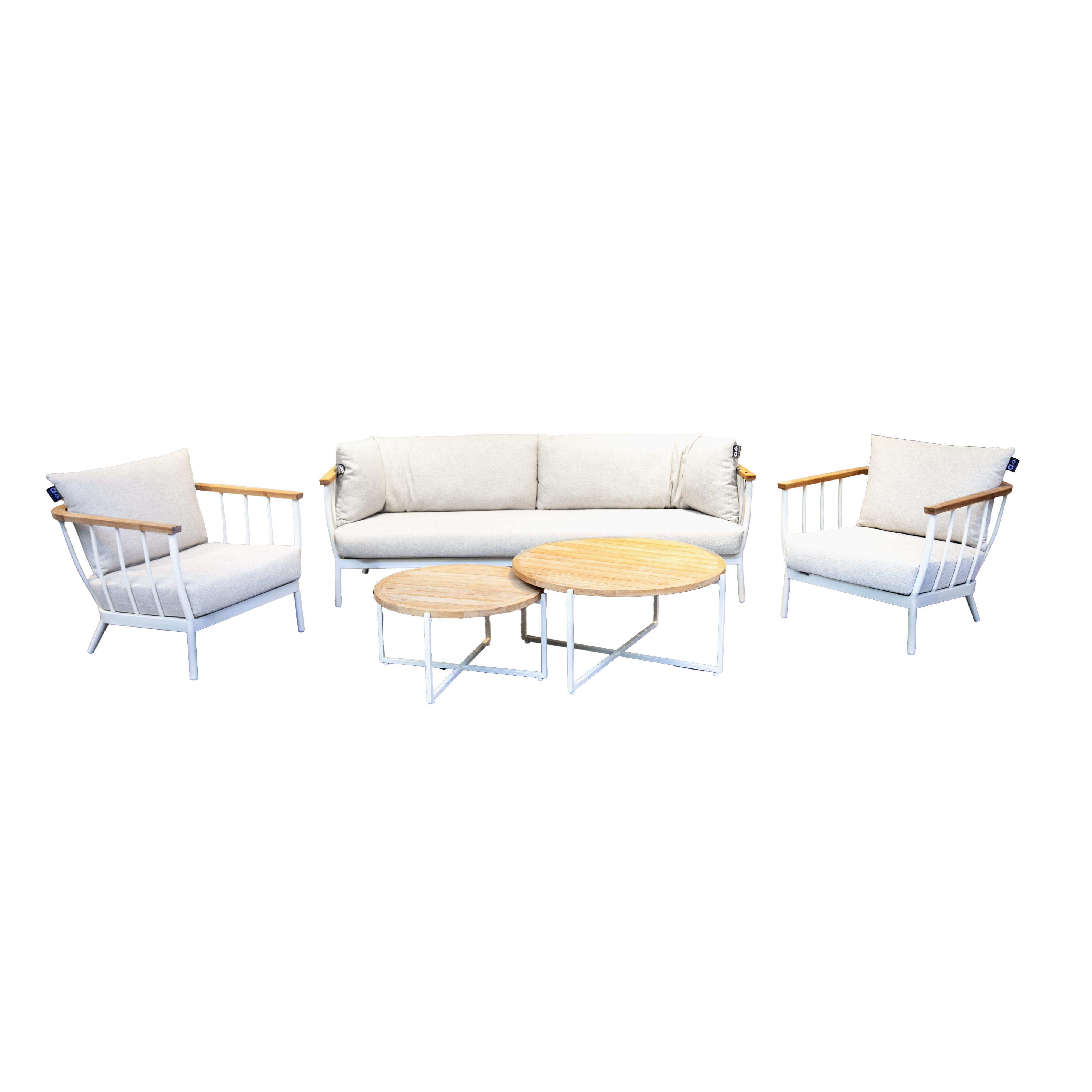 Set Condor(1 canapé 3 places. 2 fauteuils.2 tables basses)