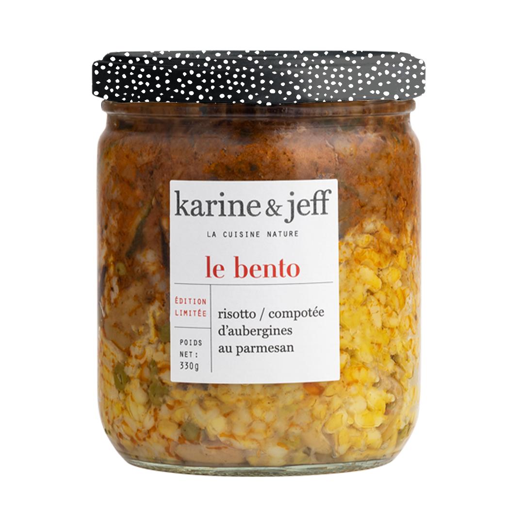 Bento Petit épeautre, lentilles, carottes caramélisées