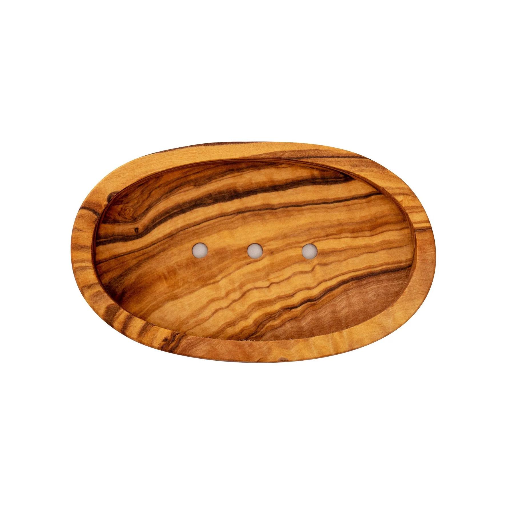 Porte-Savon en bois d'olivier ovale ECOB088