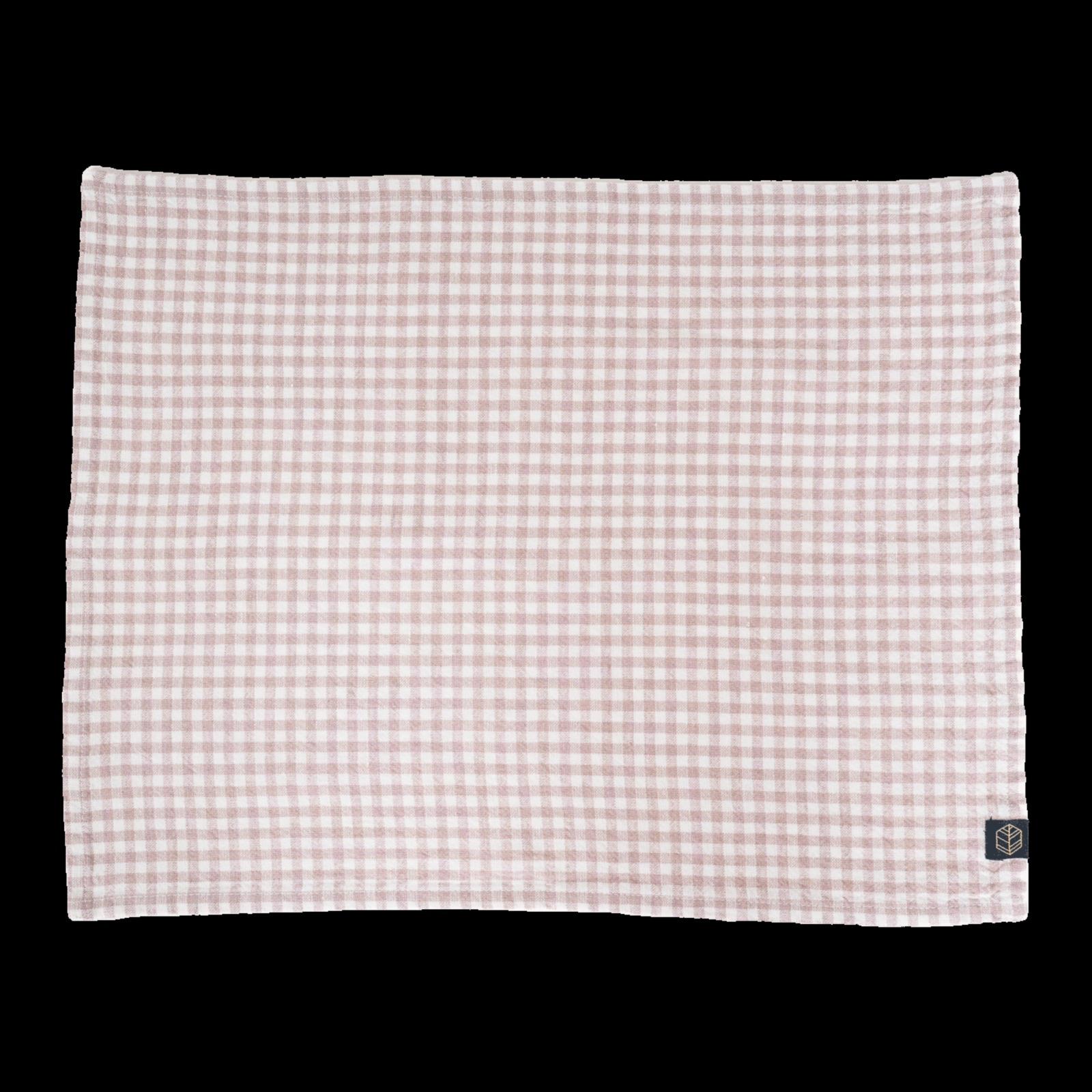 Serviette Piana à carreaux pétale