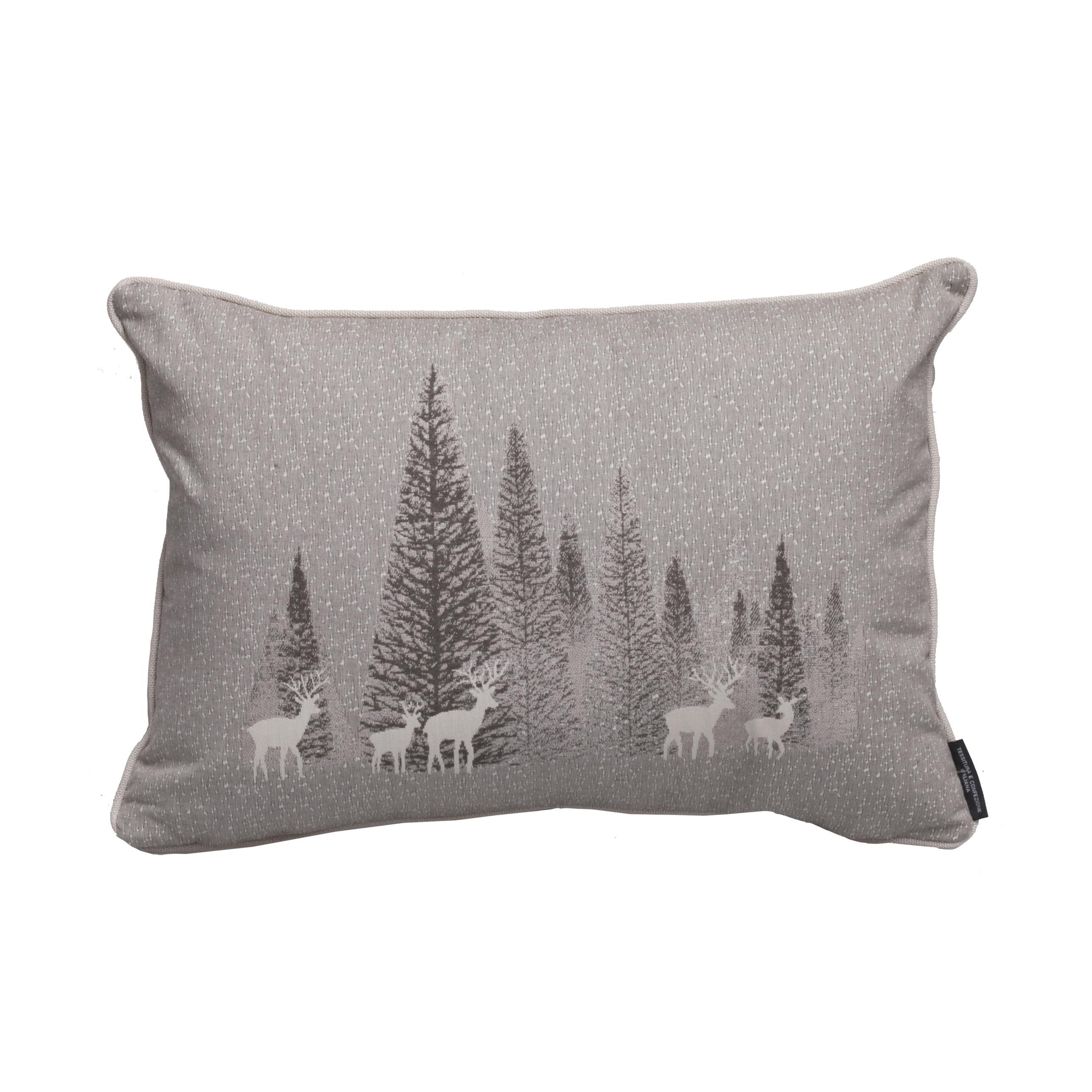 Coussin Walking in the snow avec intérieur