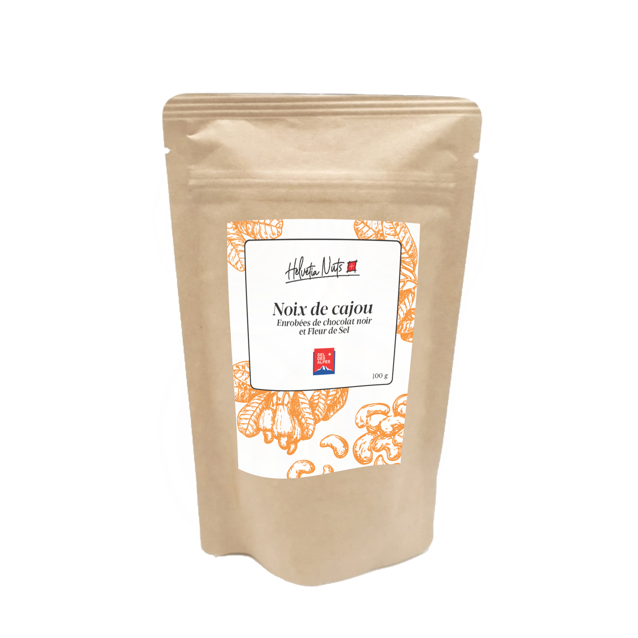 Noix de cajou enrobées de chocolat et fleur de sel