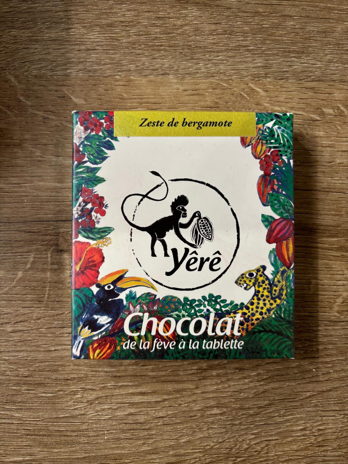 2 disques de chocolat noir 75% & Zeste de bergamote