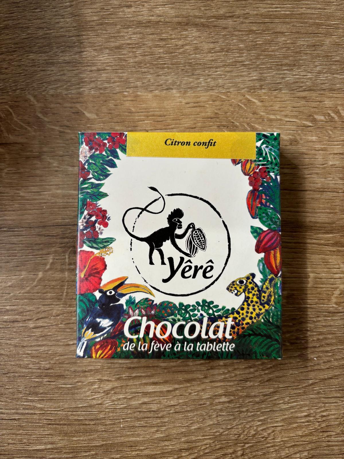 2 disques de chocolat noir 59% & Citron confit