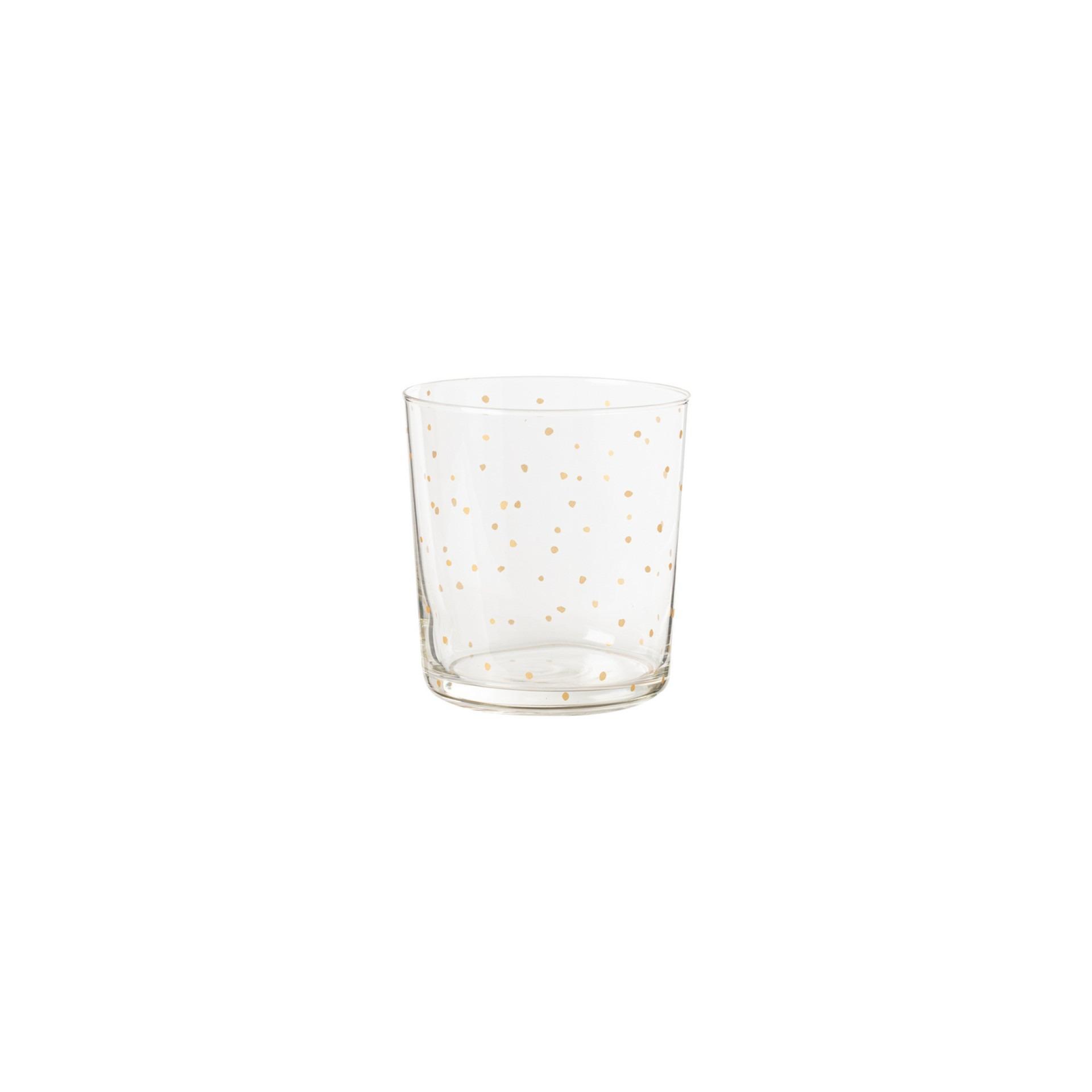 Verre à eau Neige dorée