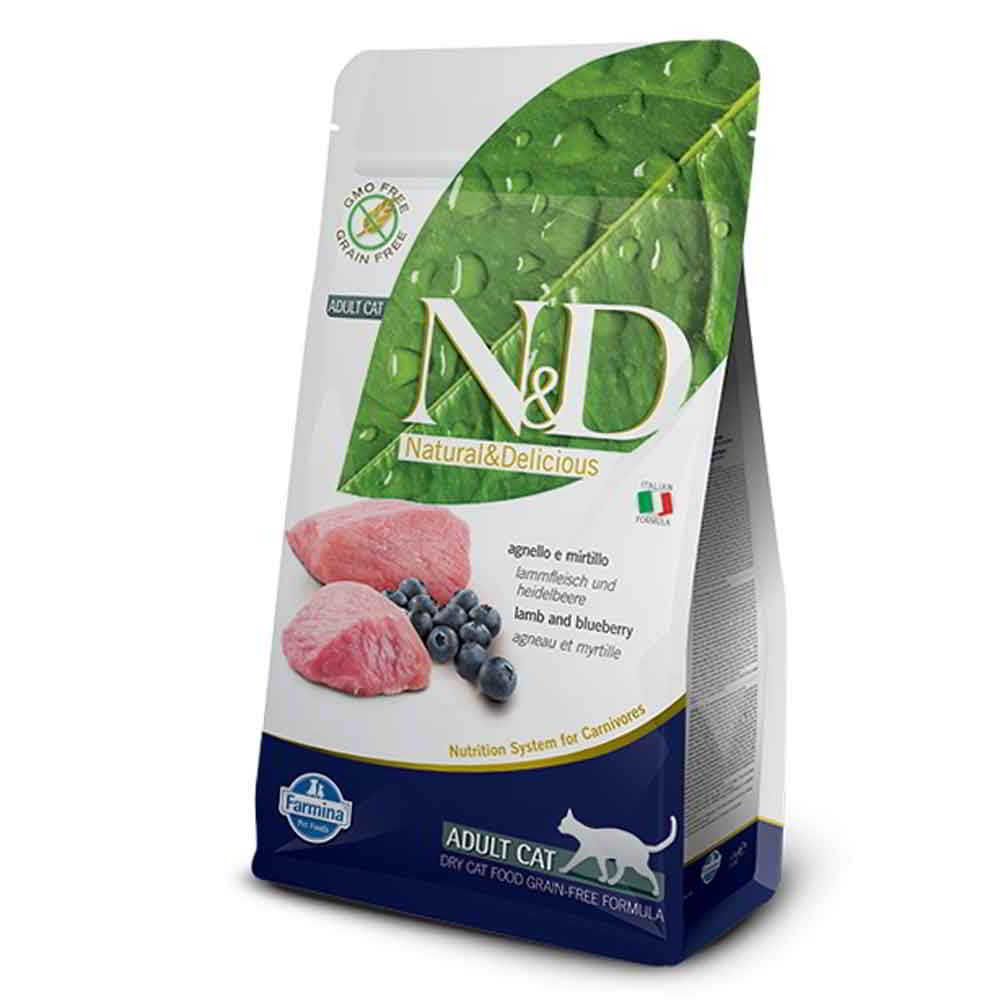 N&D PRIME FELINE Agneau & Myrtille 1.5kg