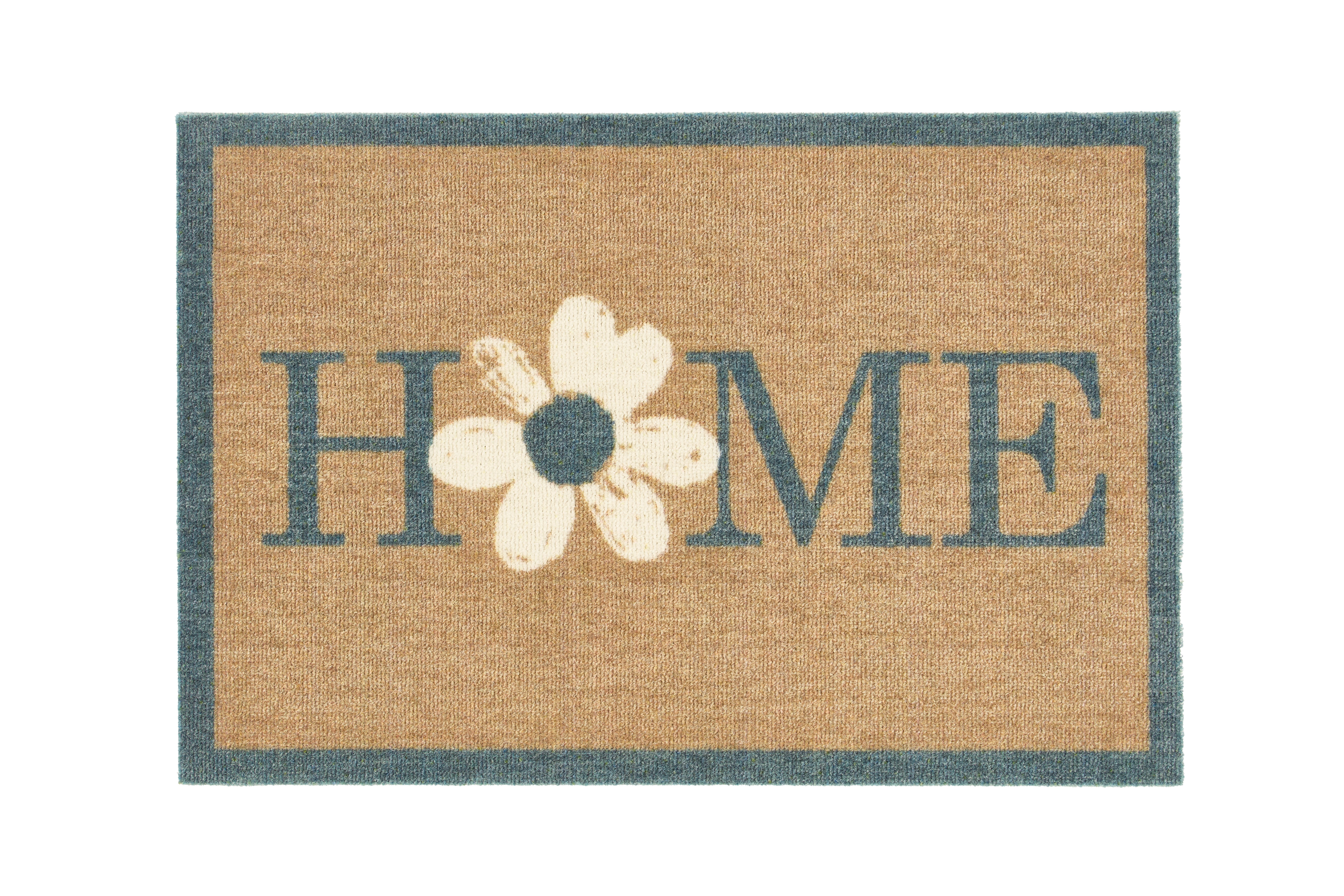 Mon Paillasson en nylon d'intérieur motif My Flower Home