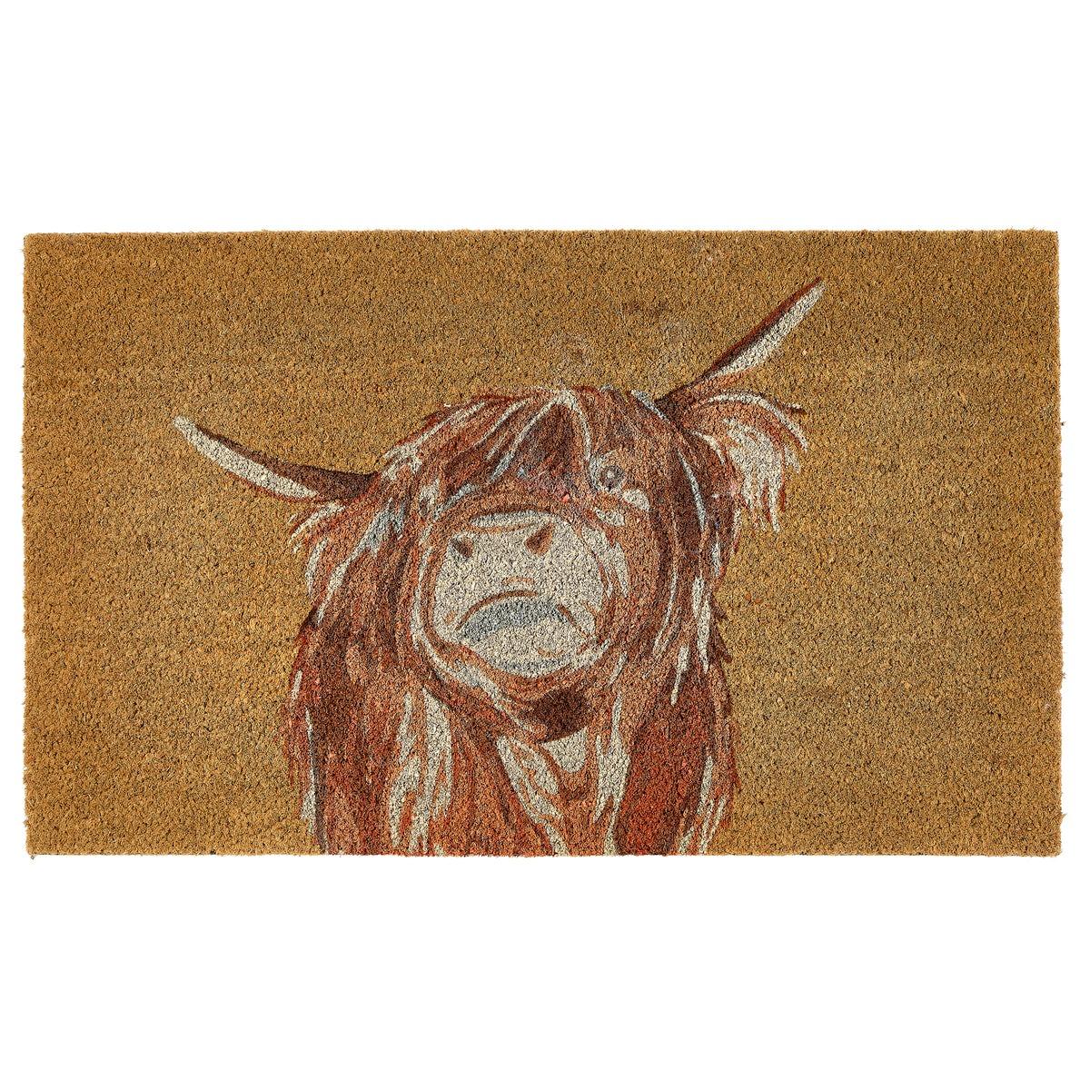 Mon Paillasson imprimé en fibre de coco Highland