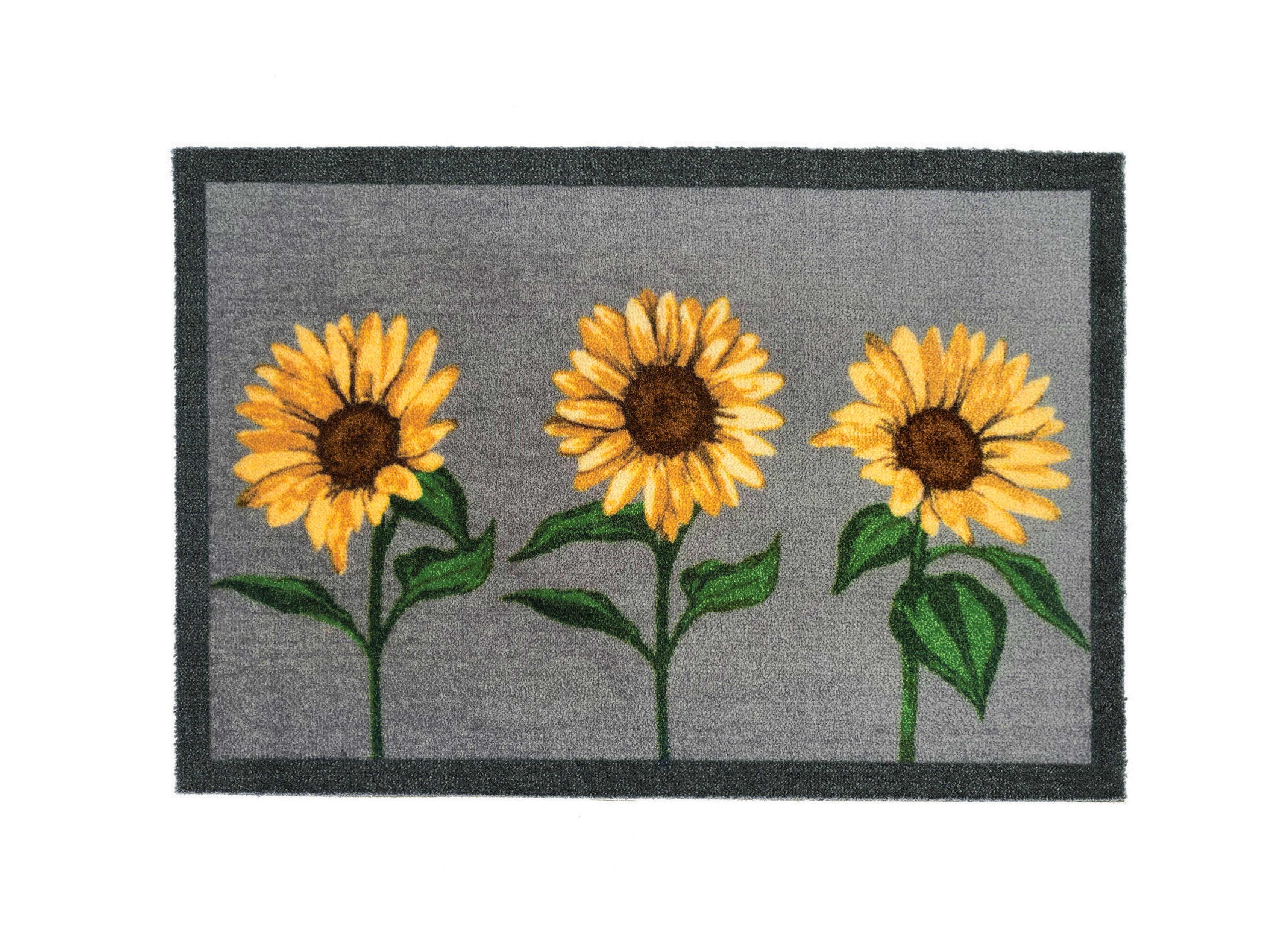 Mon Paillasson Nylon Intérieur Motif Mes Tournesols