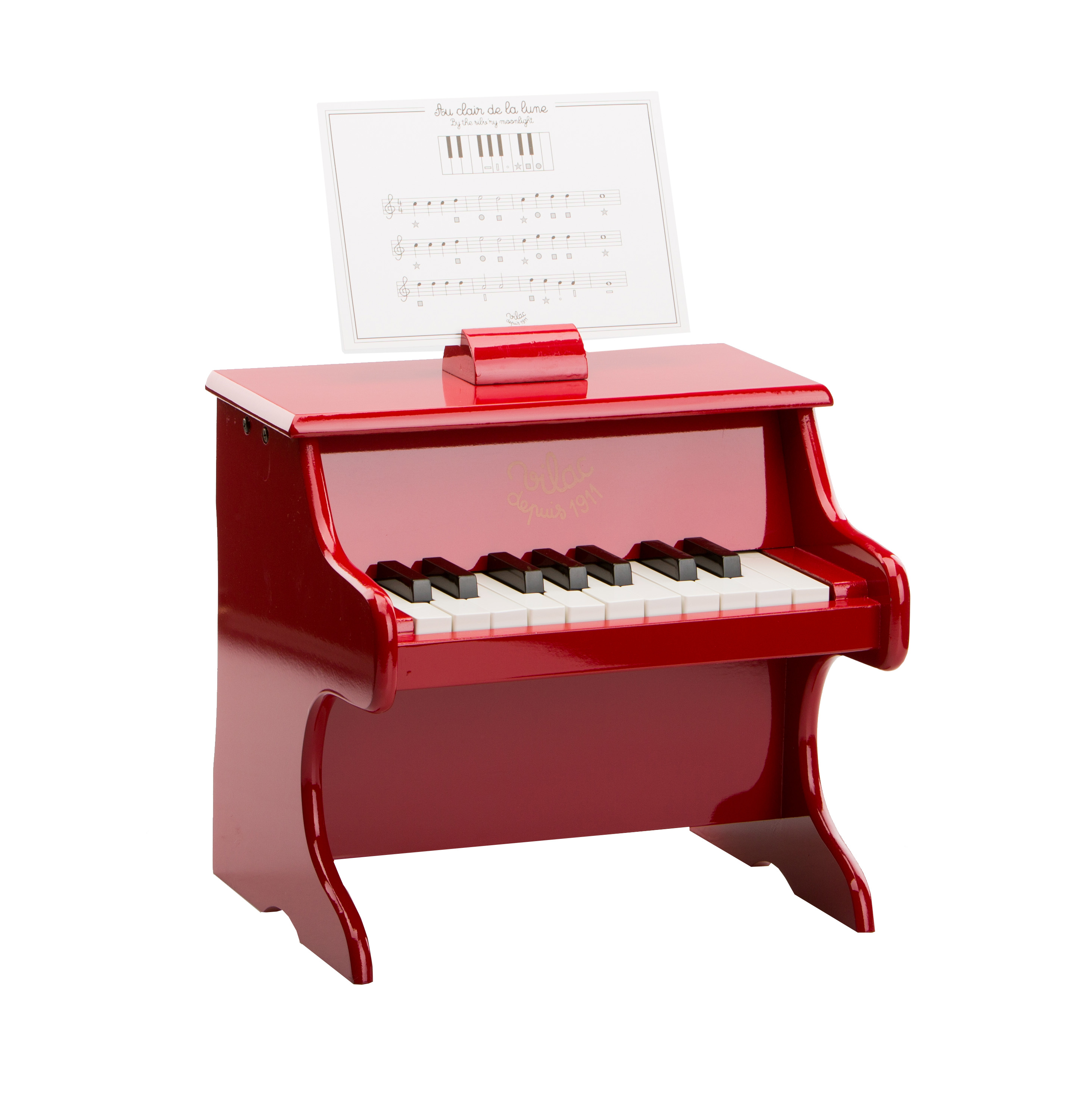 Piano rouge 18 touches