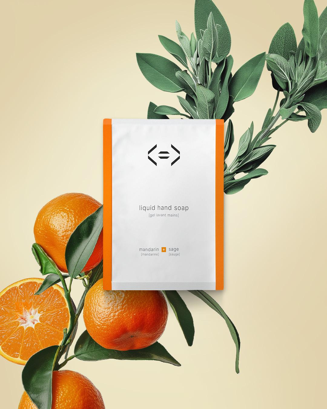 Gel lavant mains Mandarine & Sauge recharge pour 250ml