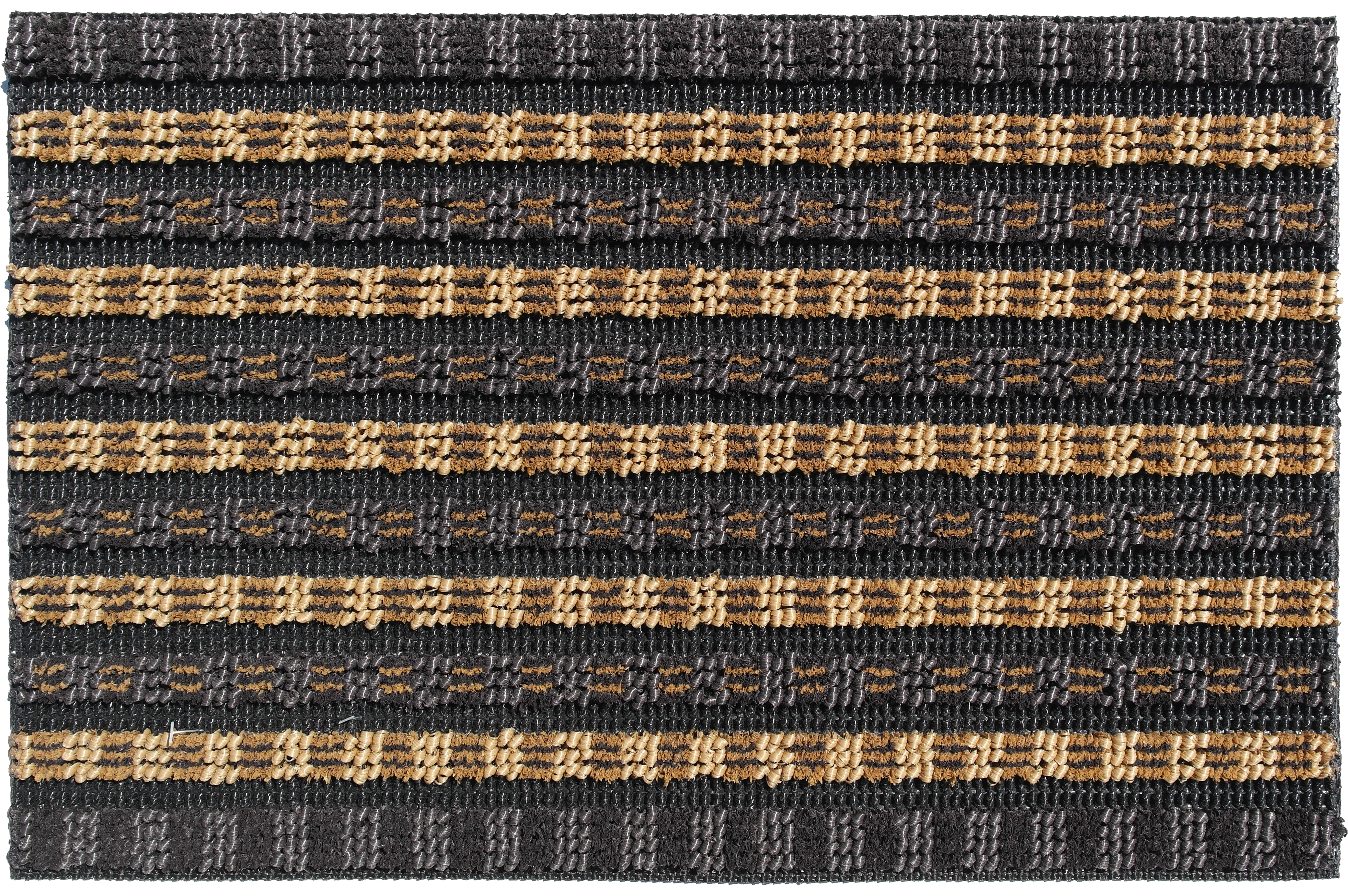 Paillasson Solido Bi-bande marron beige
