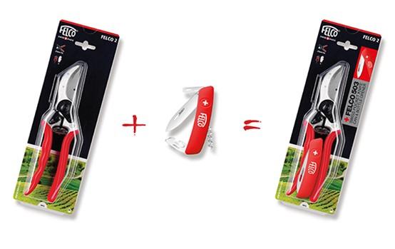 Promo-Pack P161 contenant: 1 FELCO 2 et 1 couteau FELCO 503
