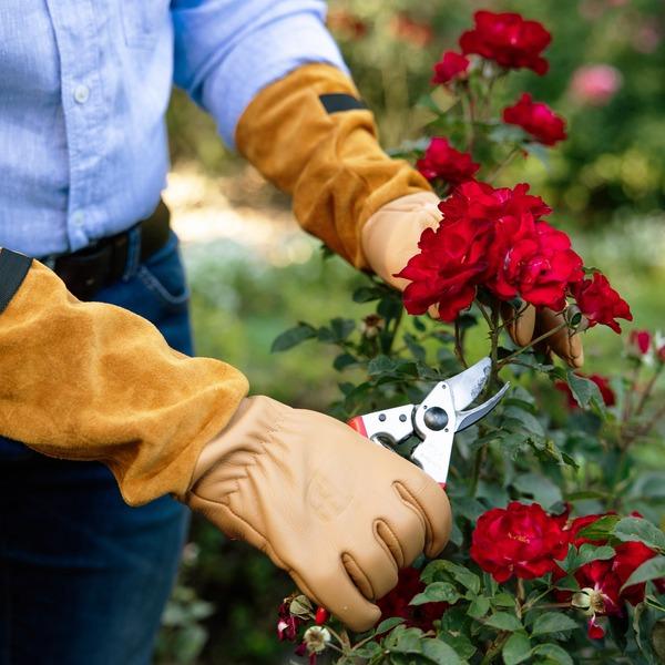 Gants en cuir de qualité supérieure, résistant aux perforations, couleur naturelle, taille M FELCO 705M