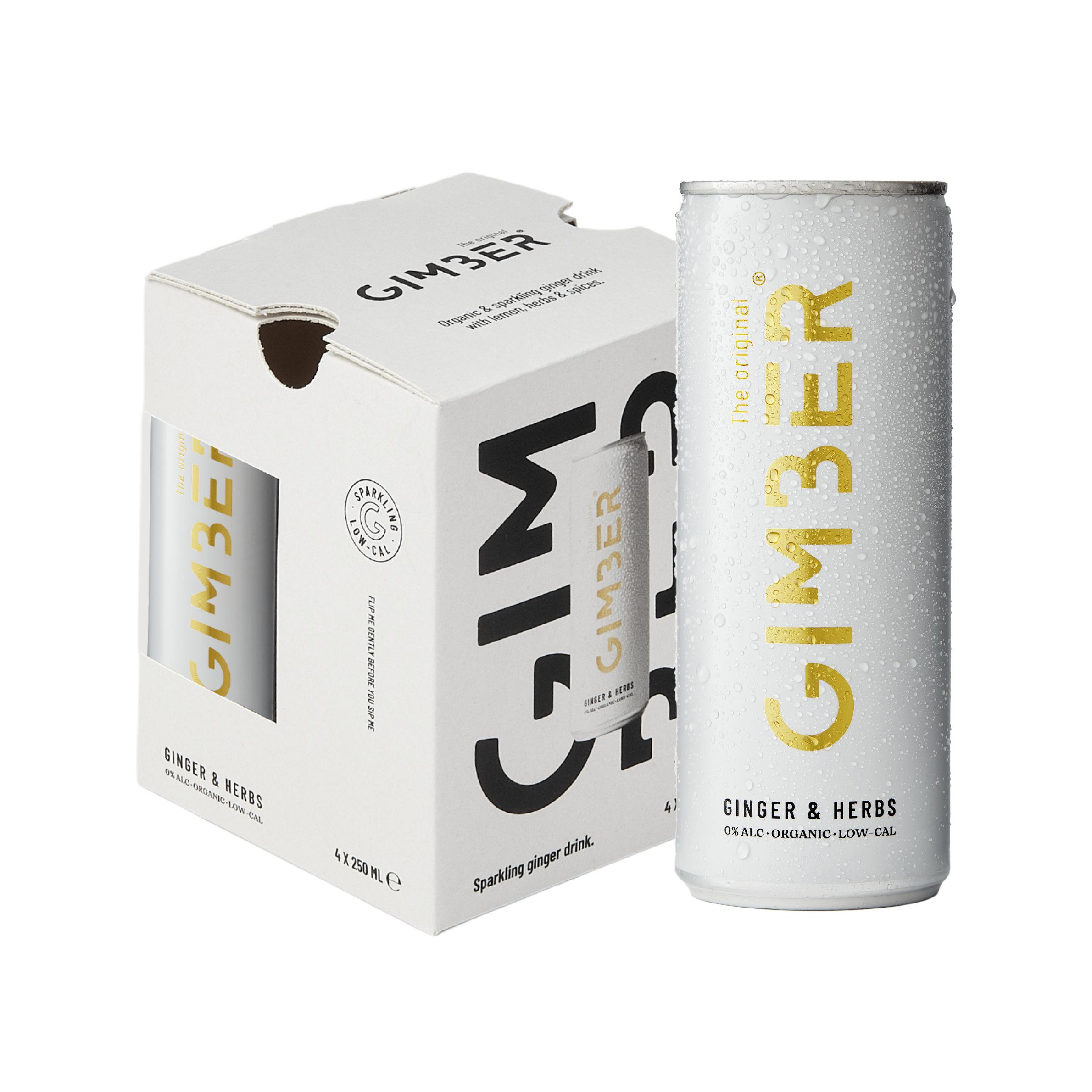Pack de 4 Canettes Gingembre BIO 250ml