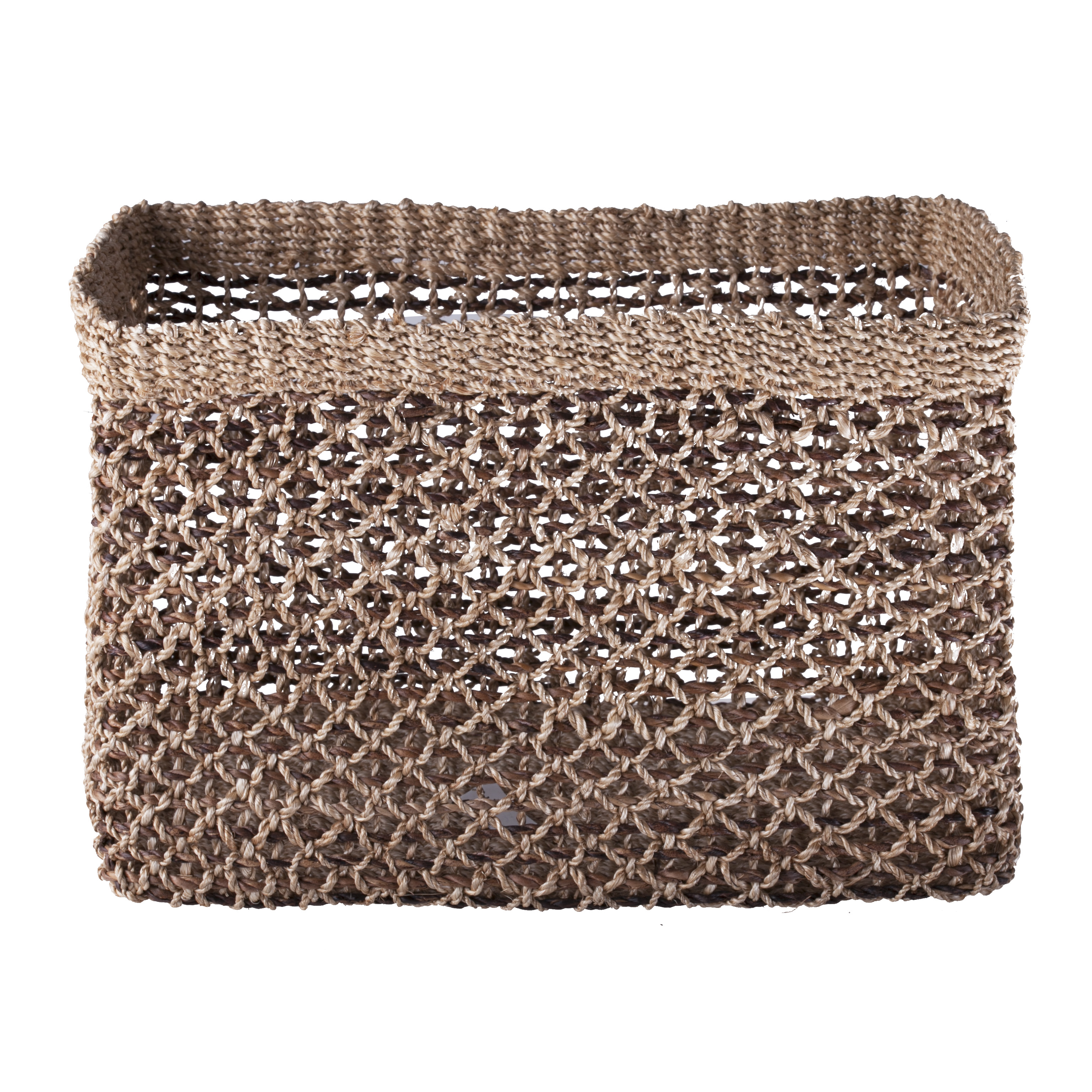 Panier avec poignées Diamant rectangle
