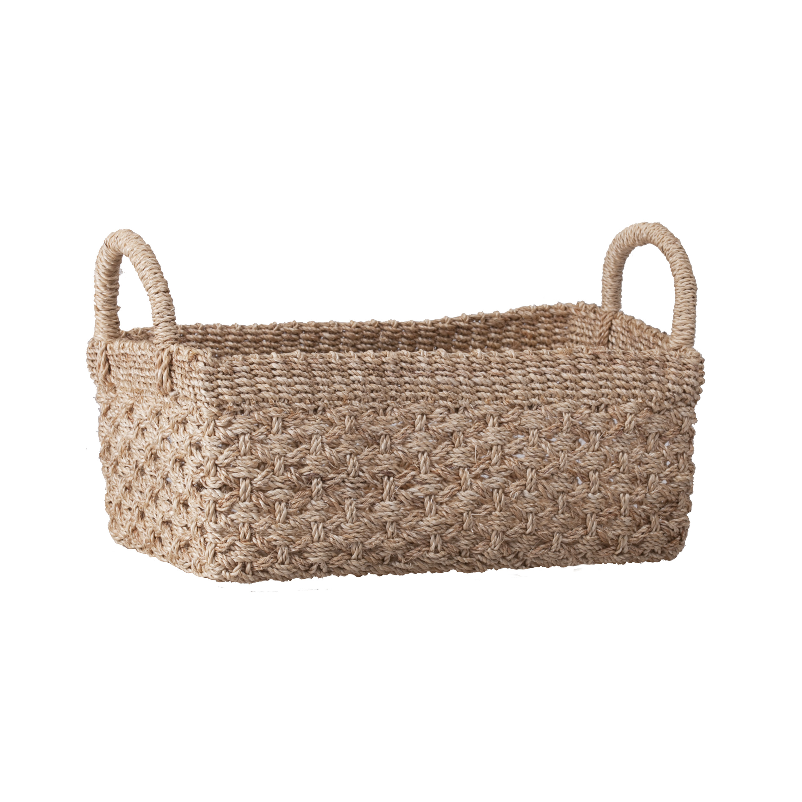 Panier bas avec anses Laguna rectangle