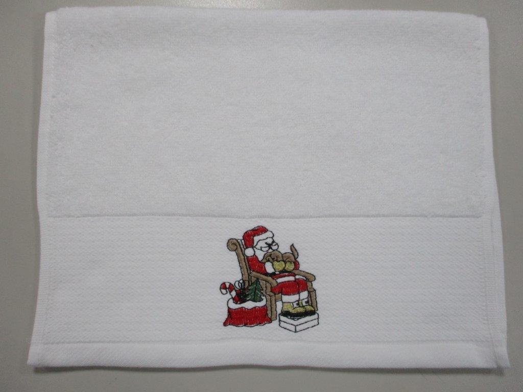 Serviette invité broderie 10590