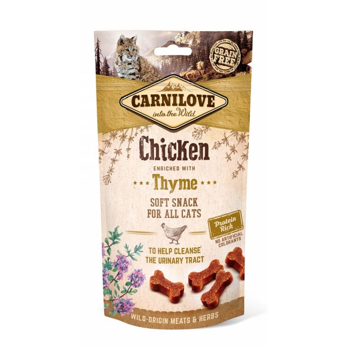 Carnilove Cat Soft Snack Poulet au thym 50g