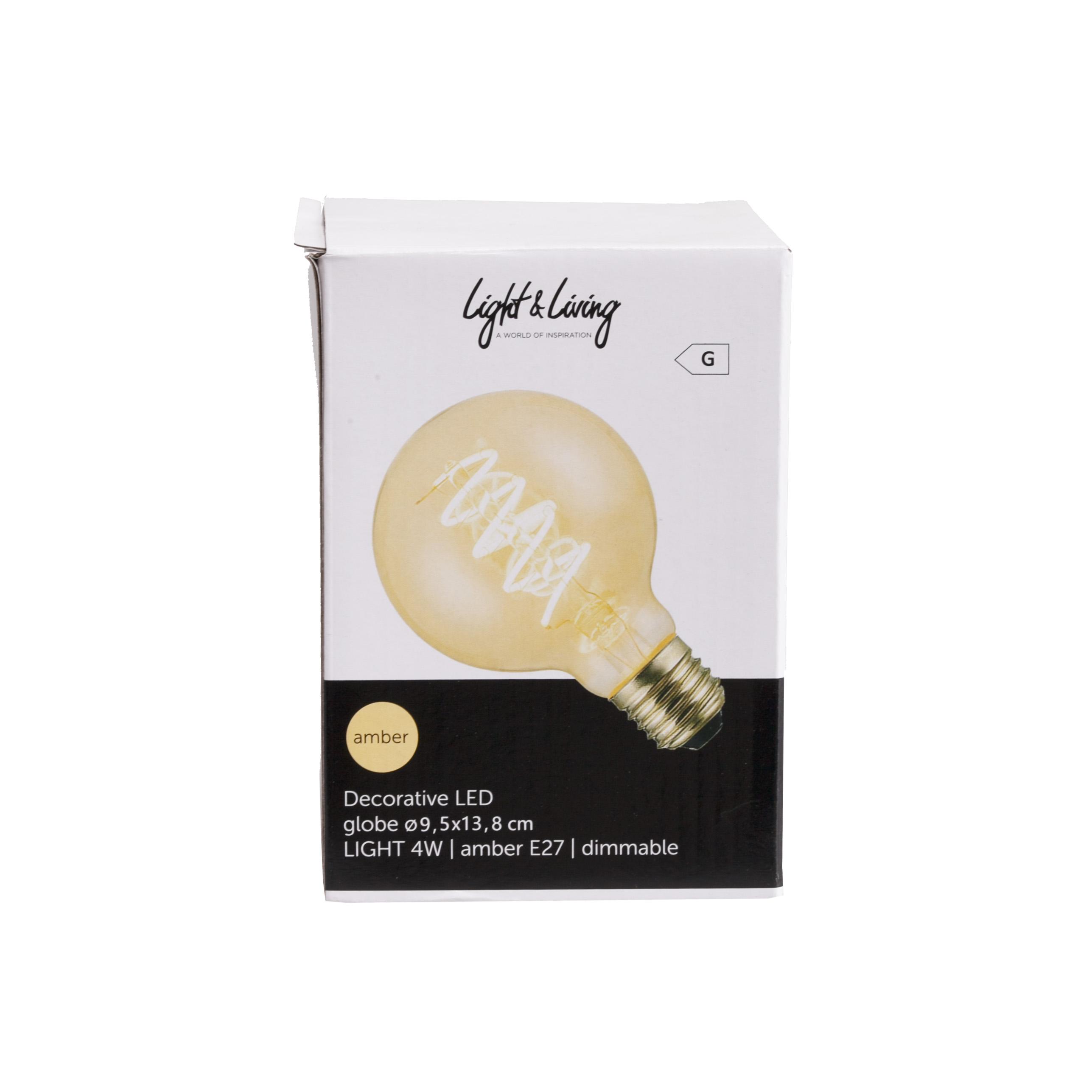 Ampoule Déco LED Globe 4W Ambre
