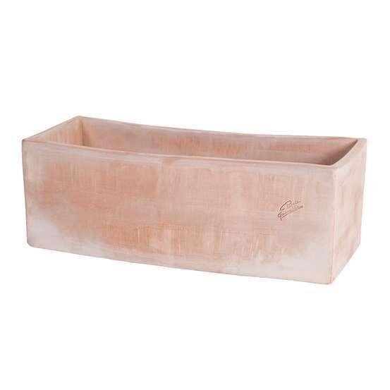 Jardiniere contemporaine 50 cm terre grise