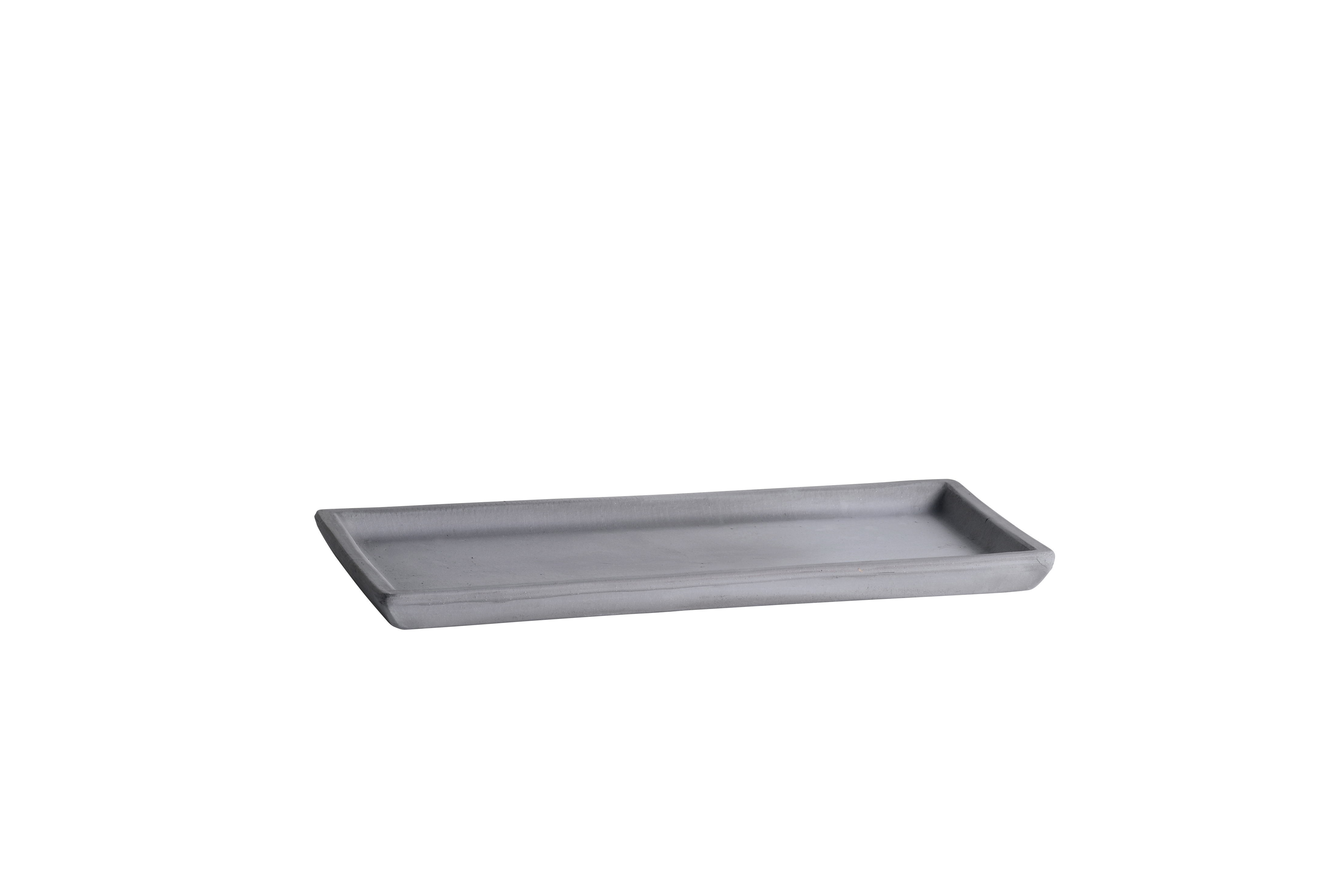Soucoupe Rectangulaire Grise 30 cm