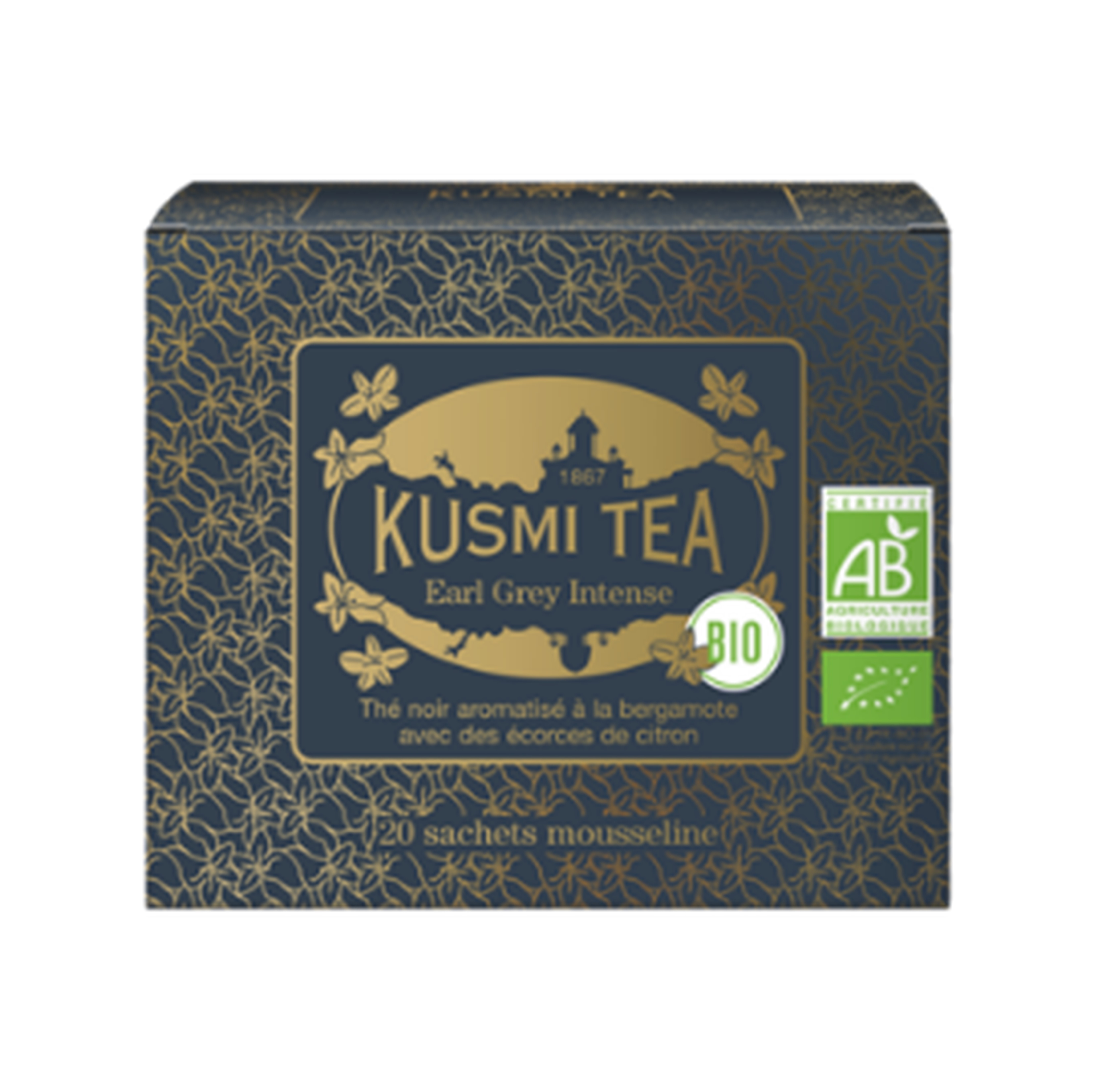 Earl Grey Intense Bio - Etui 20 sachets mousseline - 40gr