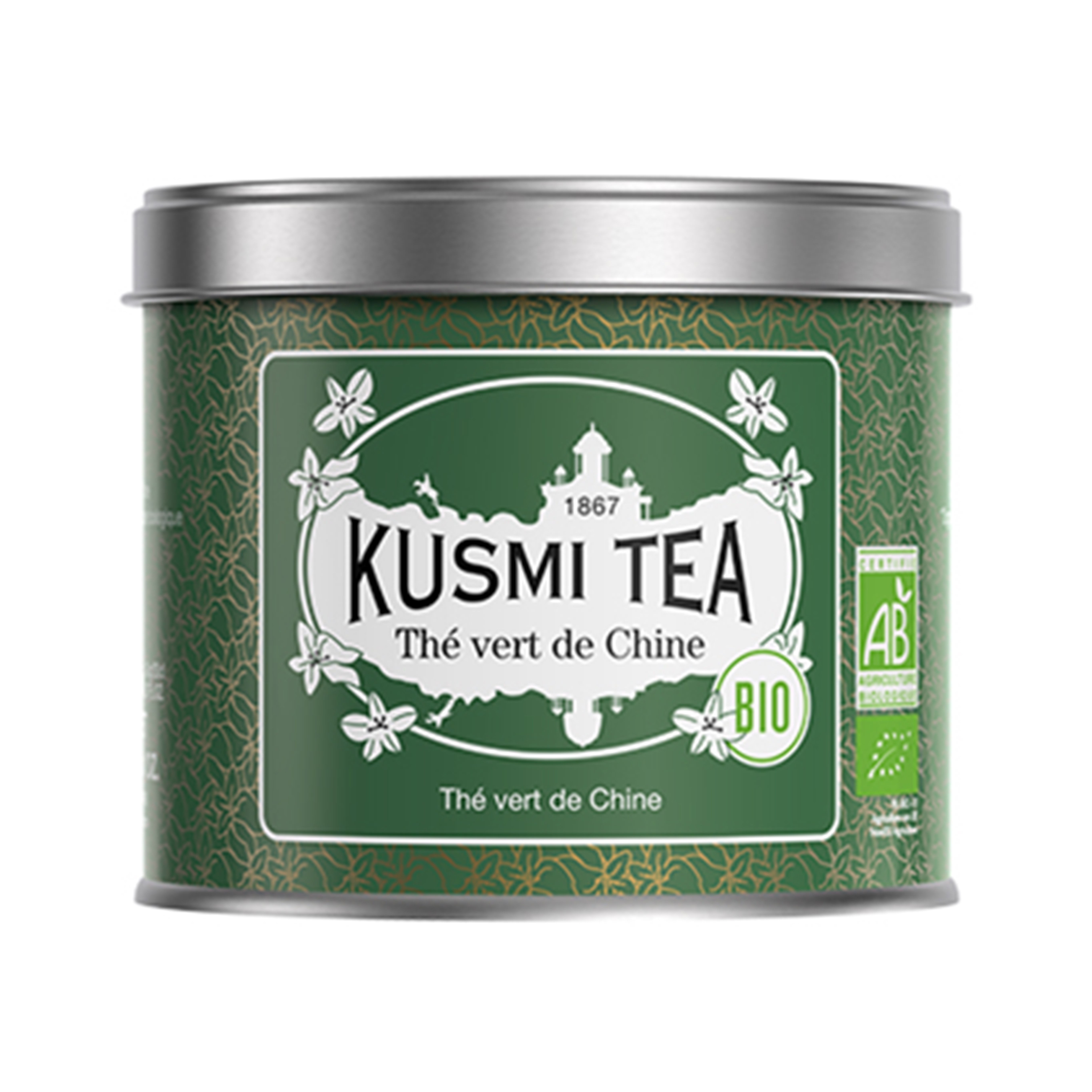 Thé Vert de Chine Bio - boite métal 100gr