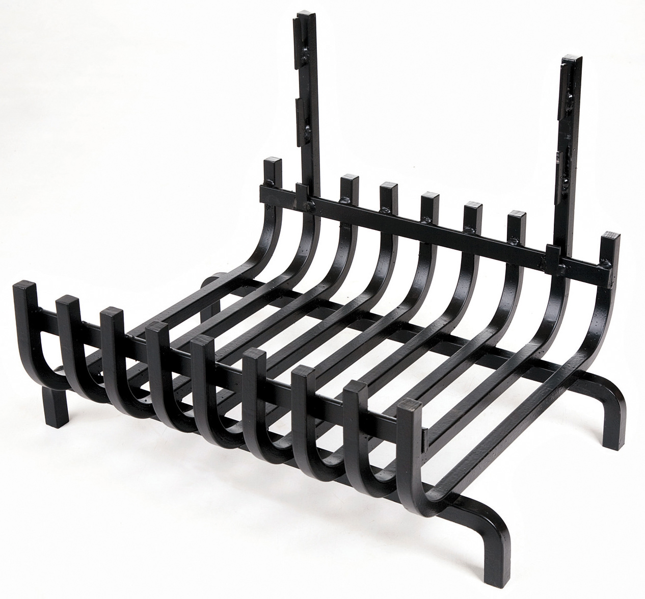 Grille a buche avec fond 9 barres verni