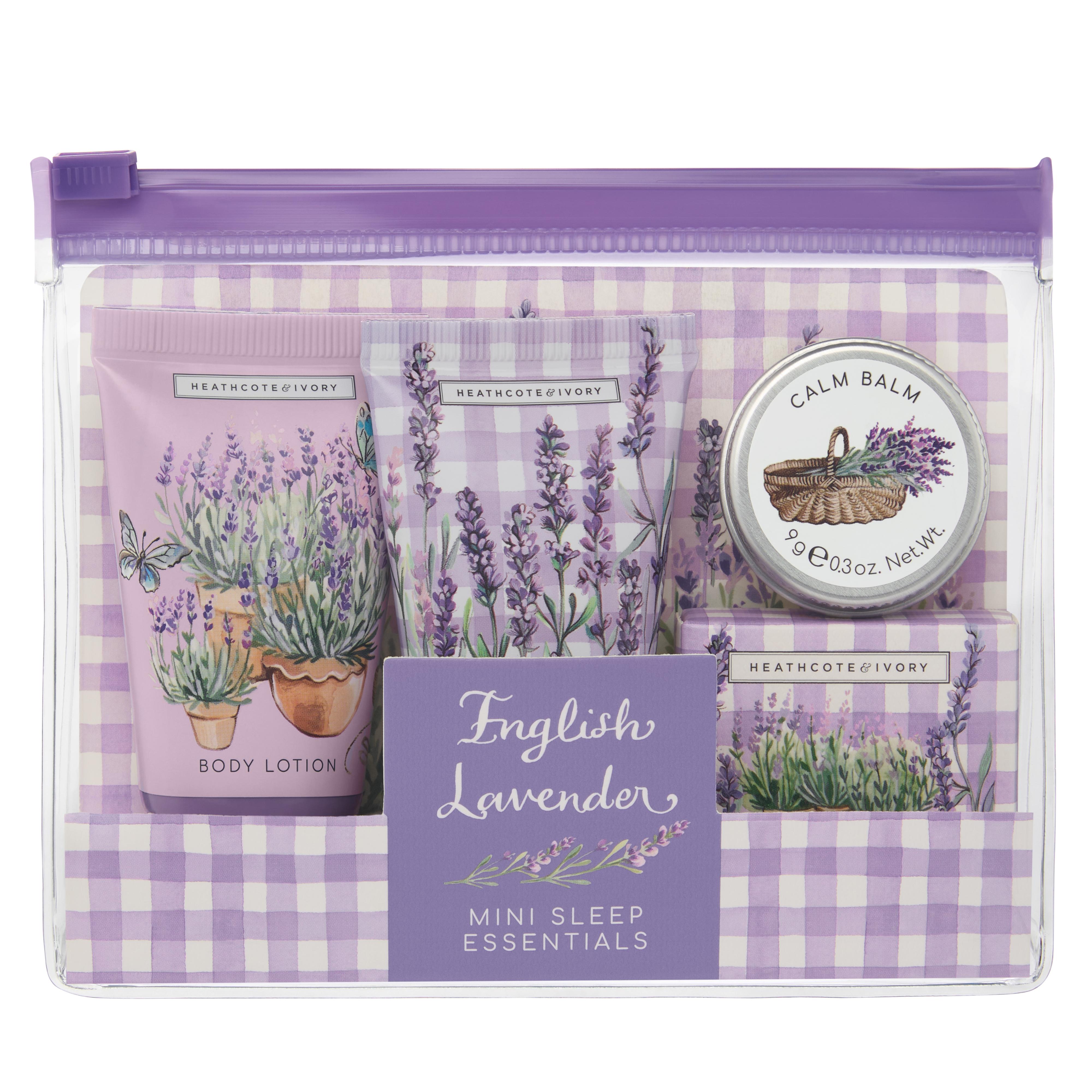 Trousse pr sommeil; crème mains, baume, sels relaxants English Lavender