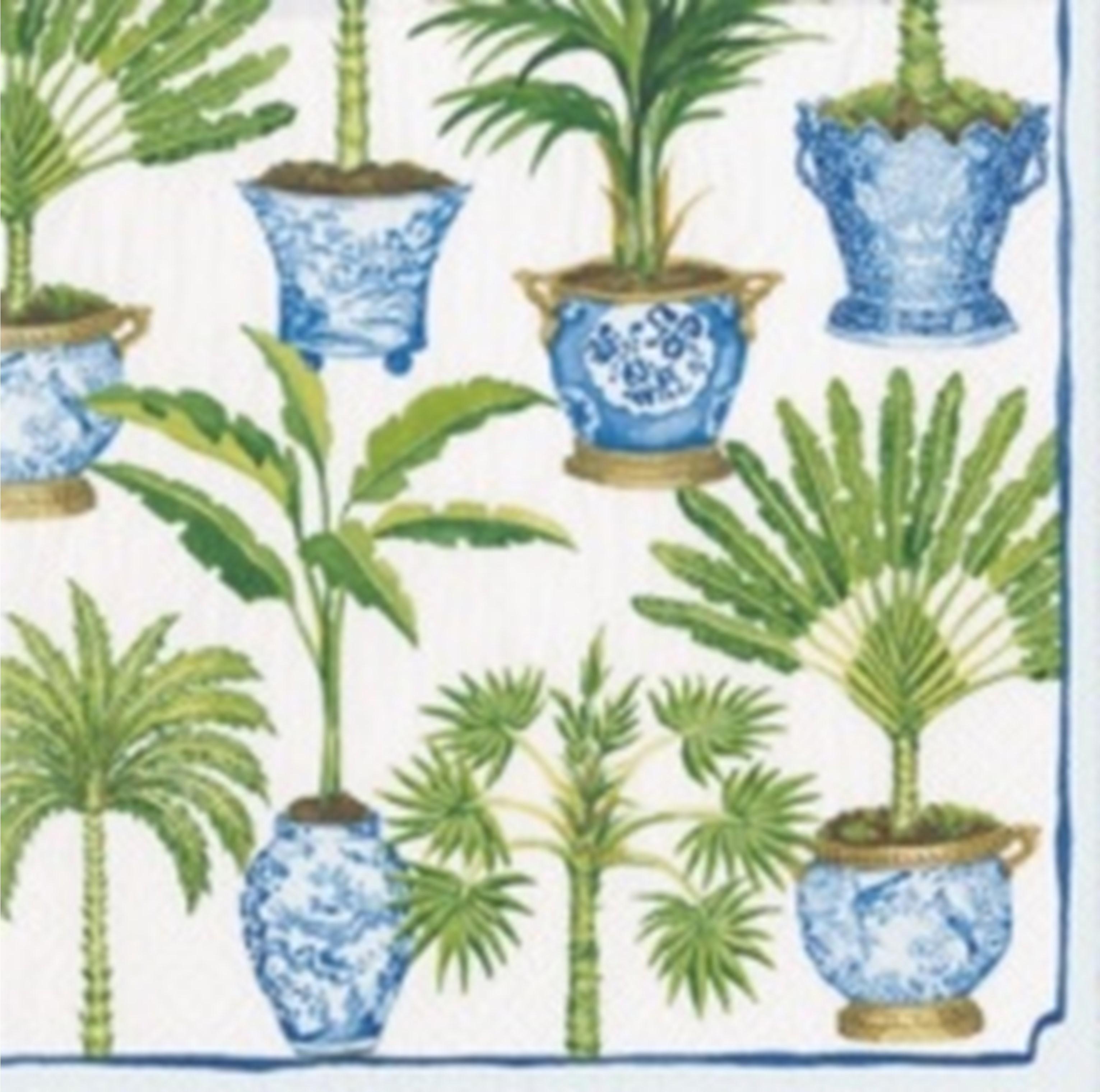 Serviettes Lunch Potted palms