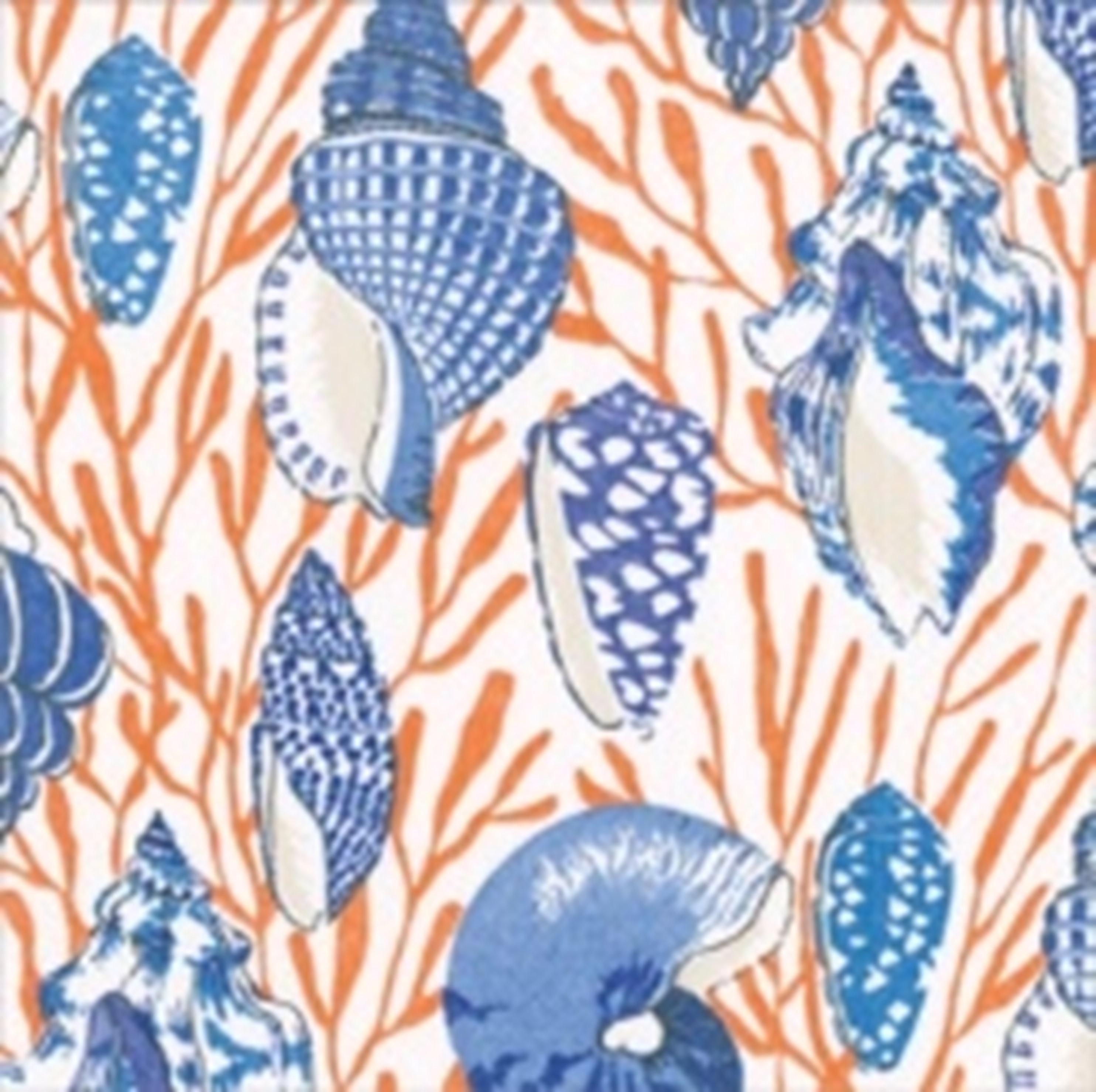 Serviette Cocktail Shell toile