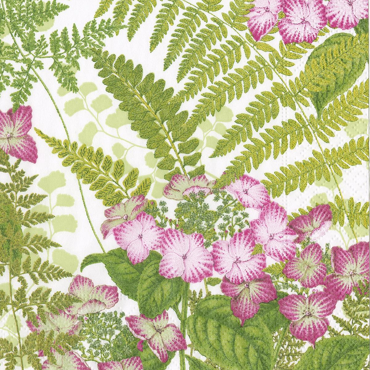 Serviette Cocktail Fern Garden