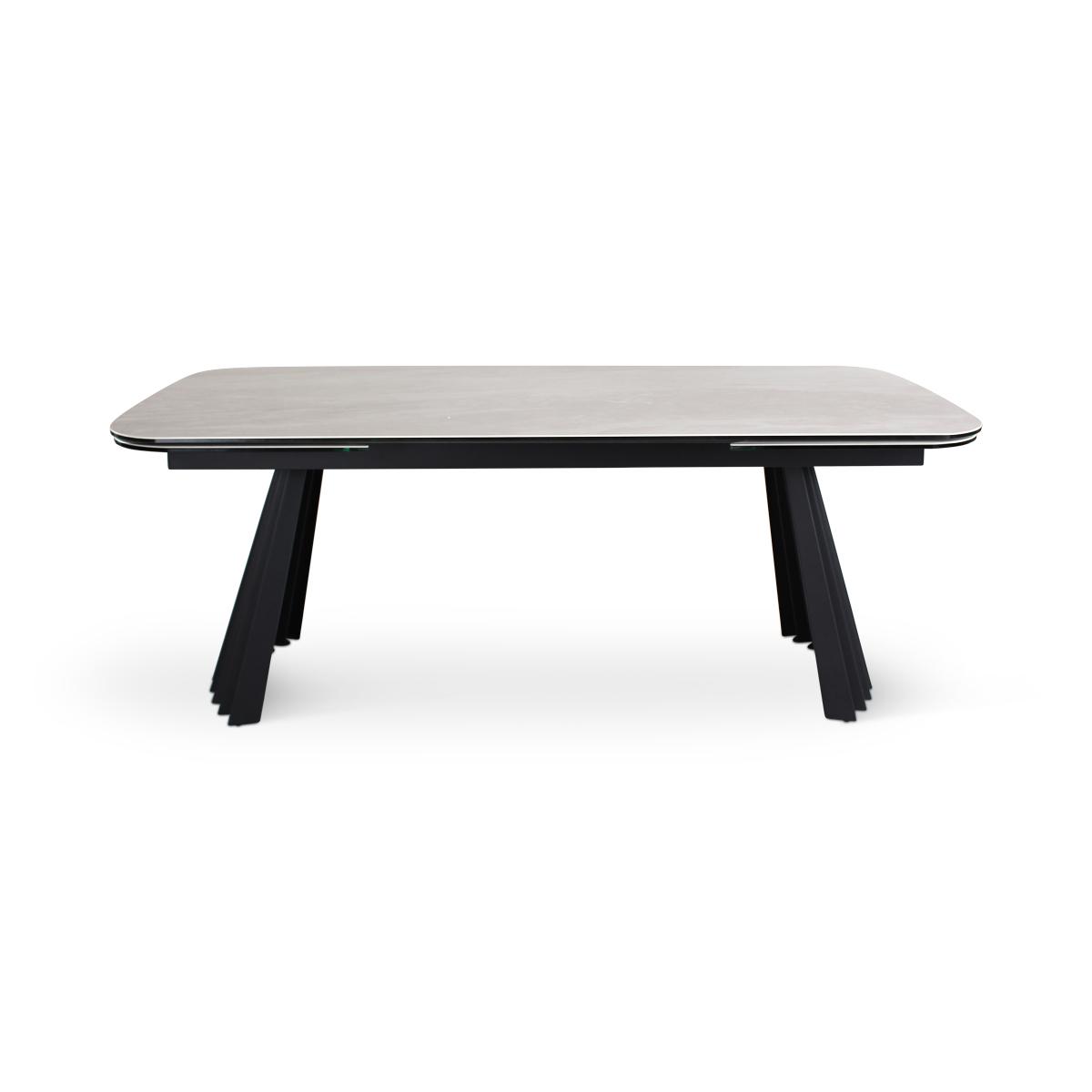 Table Paya rectangle à allonges plateau en céramique