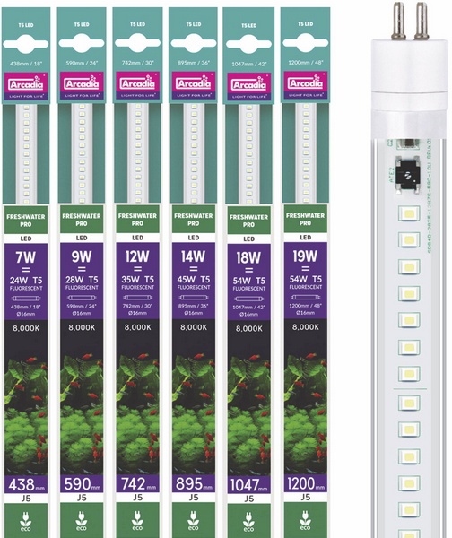 Freshwater Pro LED T5, 8 W, 55 cm, eau douce