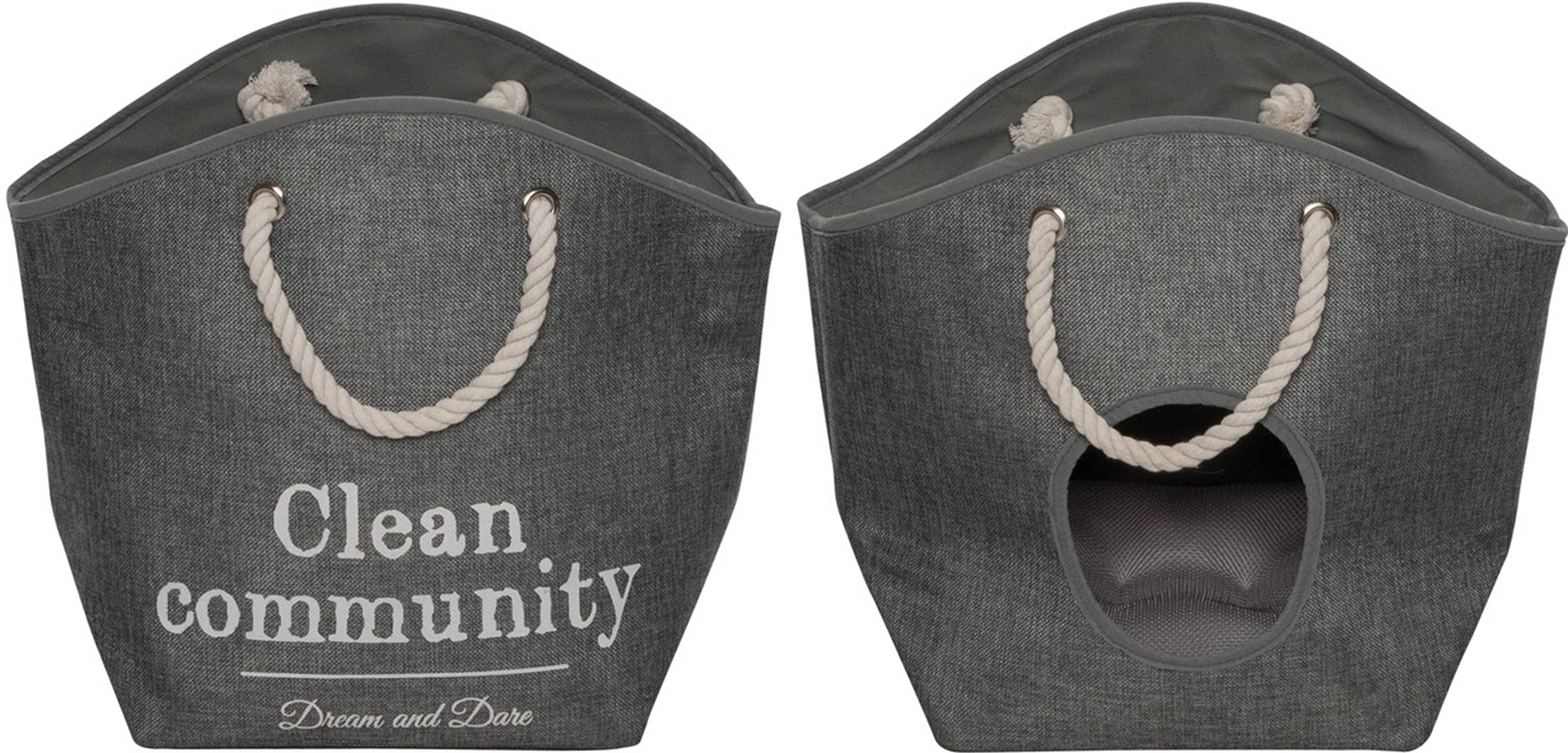 D&D Laundry bag 28 x 24 x H 39 cm, gris