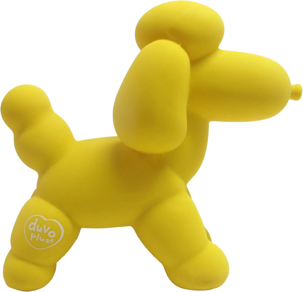 Ballon en latex Caniche, 14 cm, jaune
