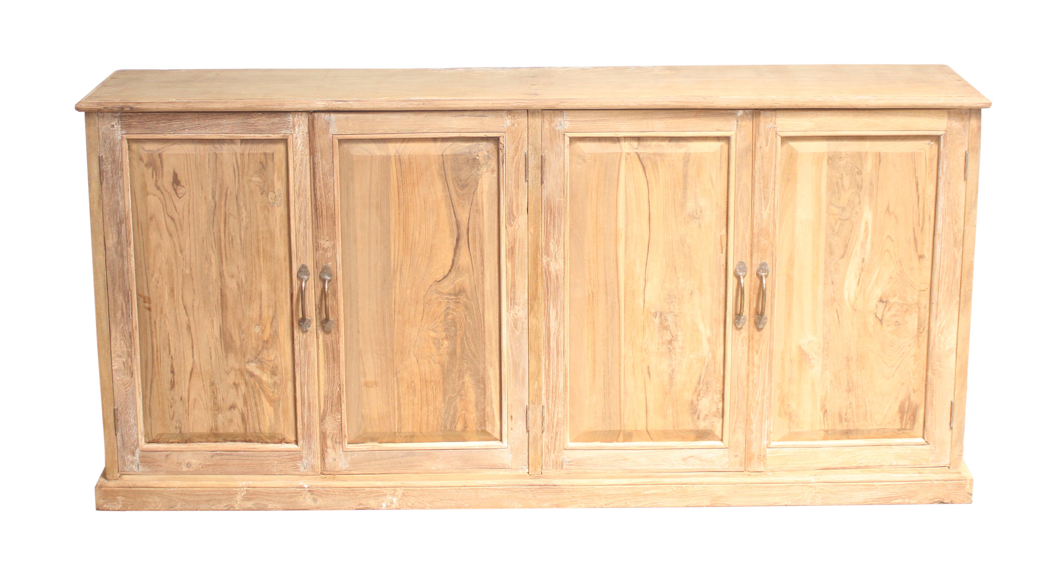 Sideboard 4 portes en teck ancien