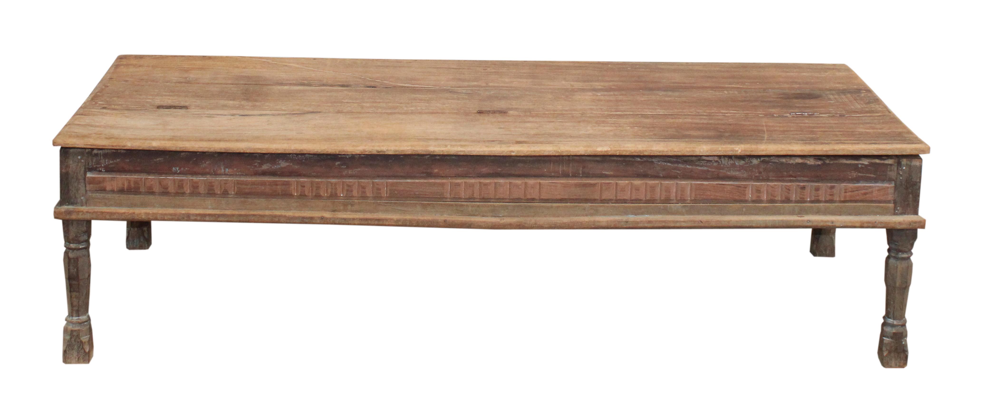 Table basse en teck ancien
