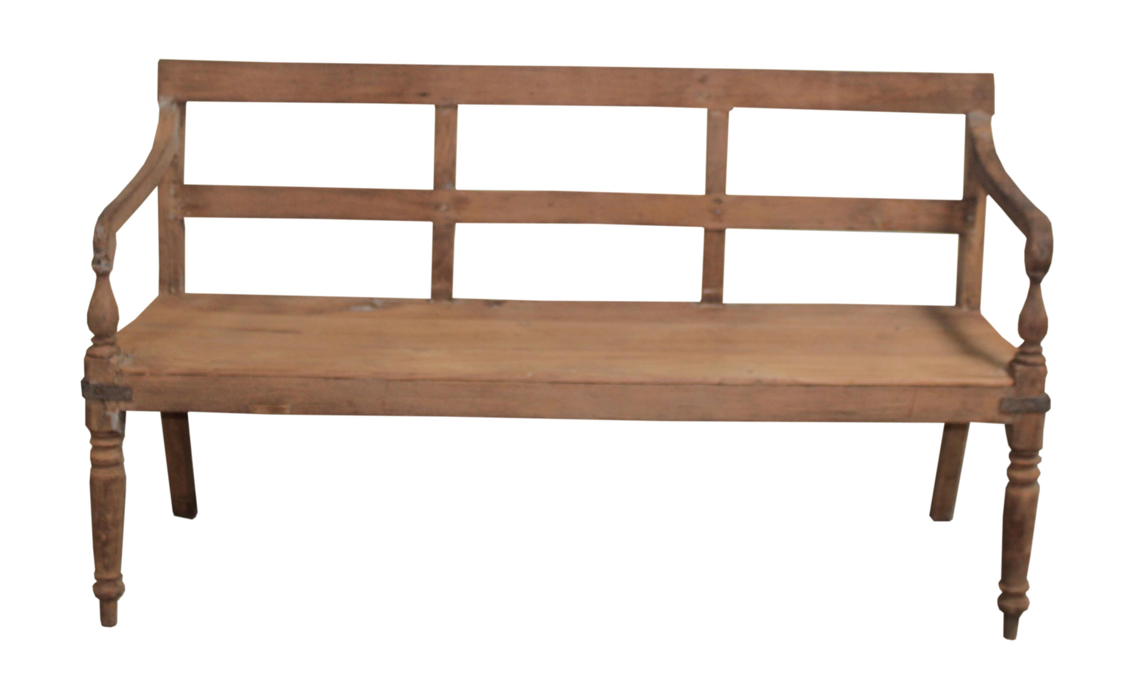 Banc 2 places en teck ancien