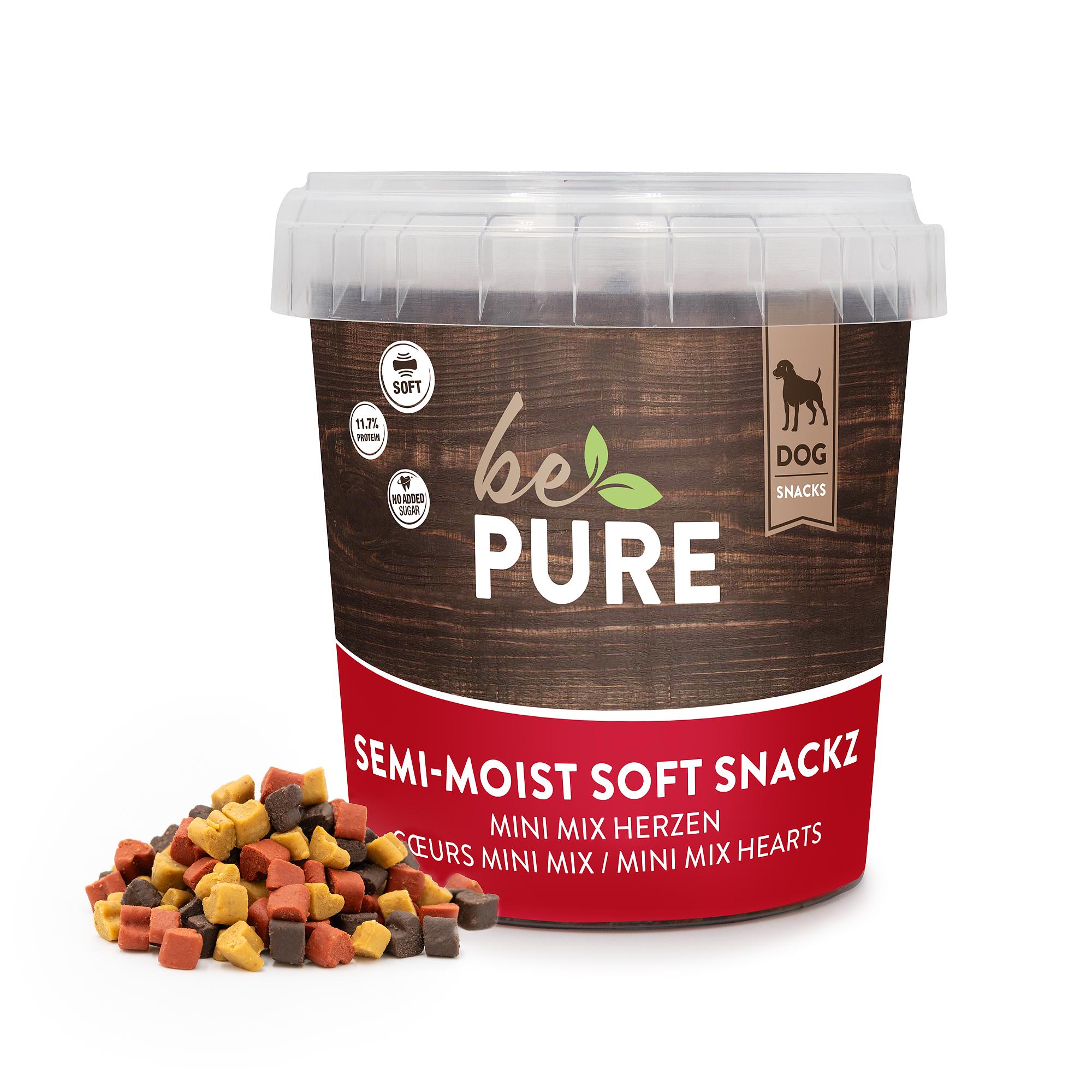 bePure Semi-Moist Soft Snackz Mini Mix Hearts