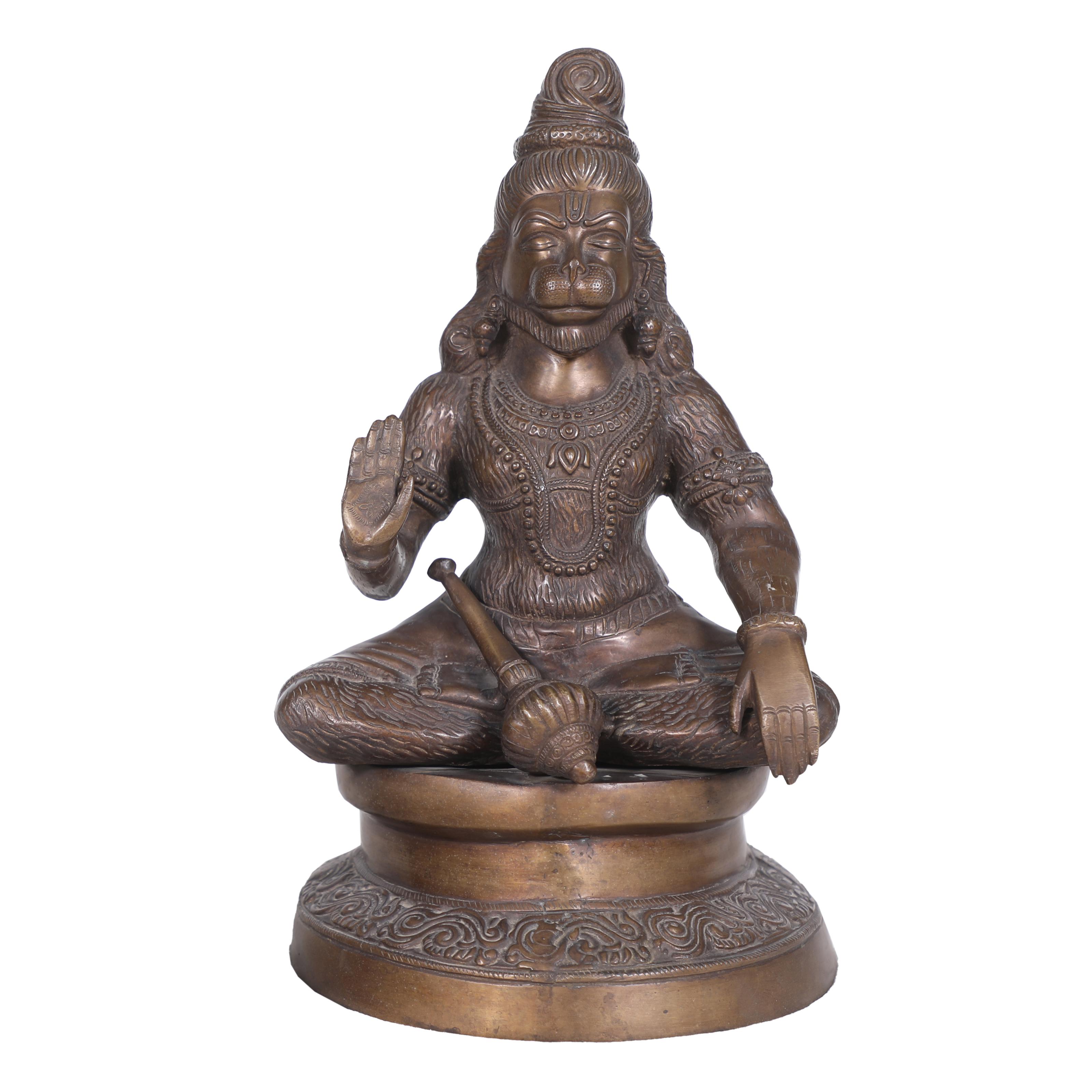 Statue Hanuman en laiton